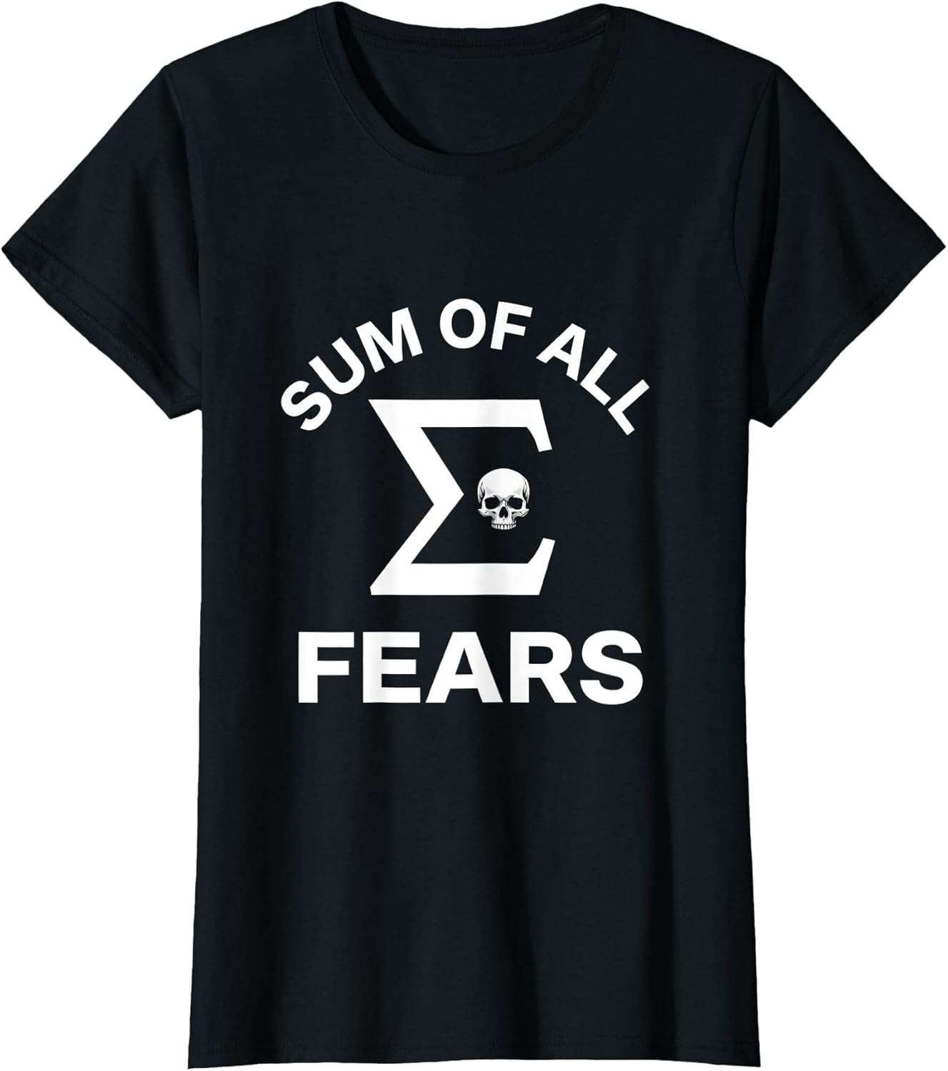 Sum of All Fears Funny Math Pun Design