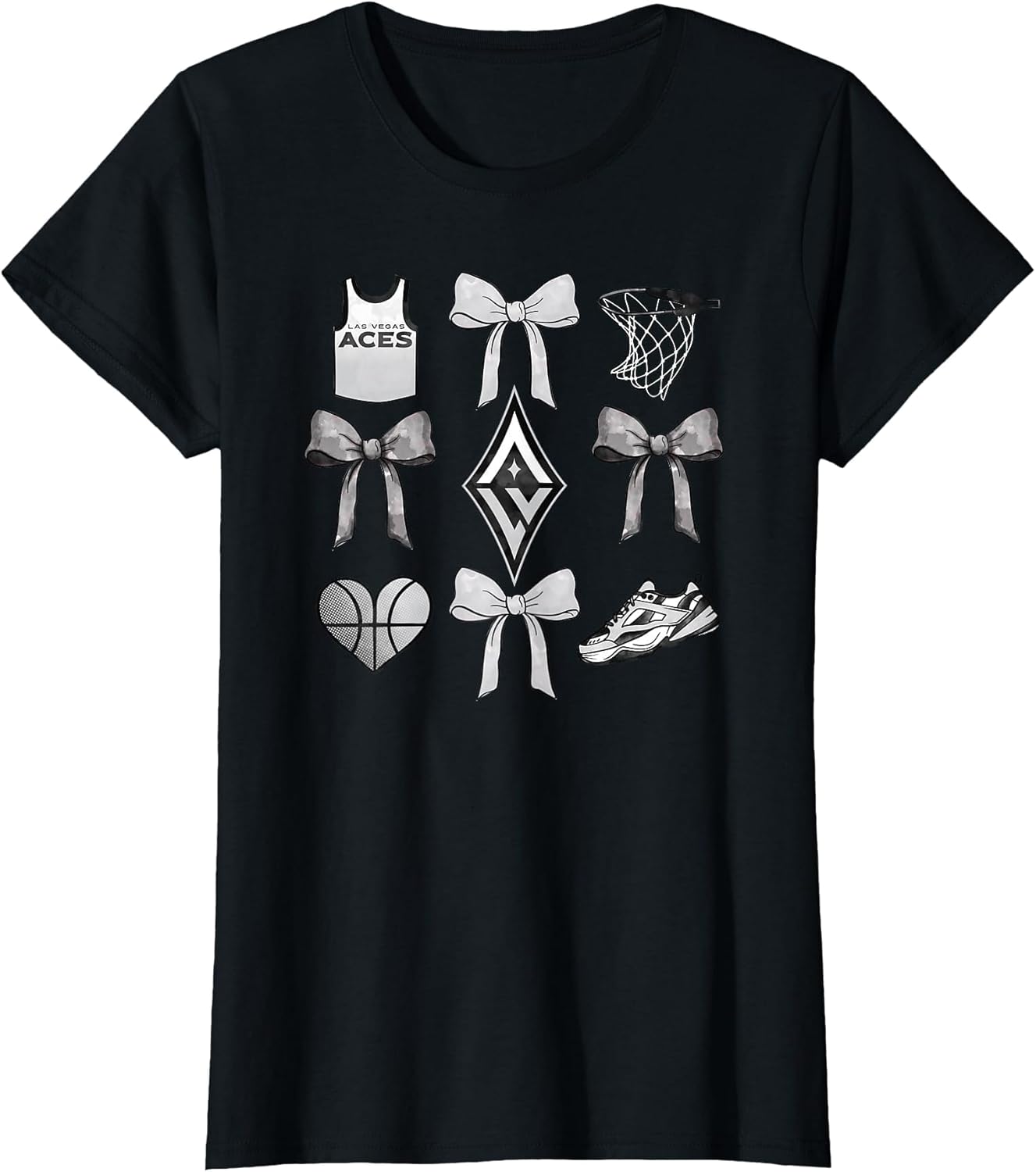 WNBA Las Vegas Aces Bow Grid