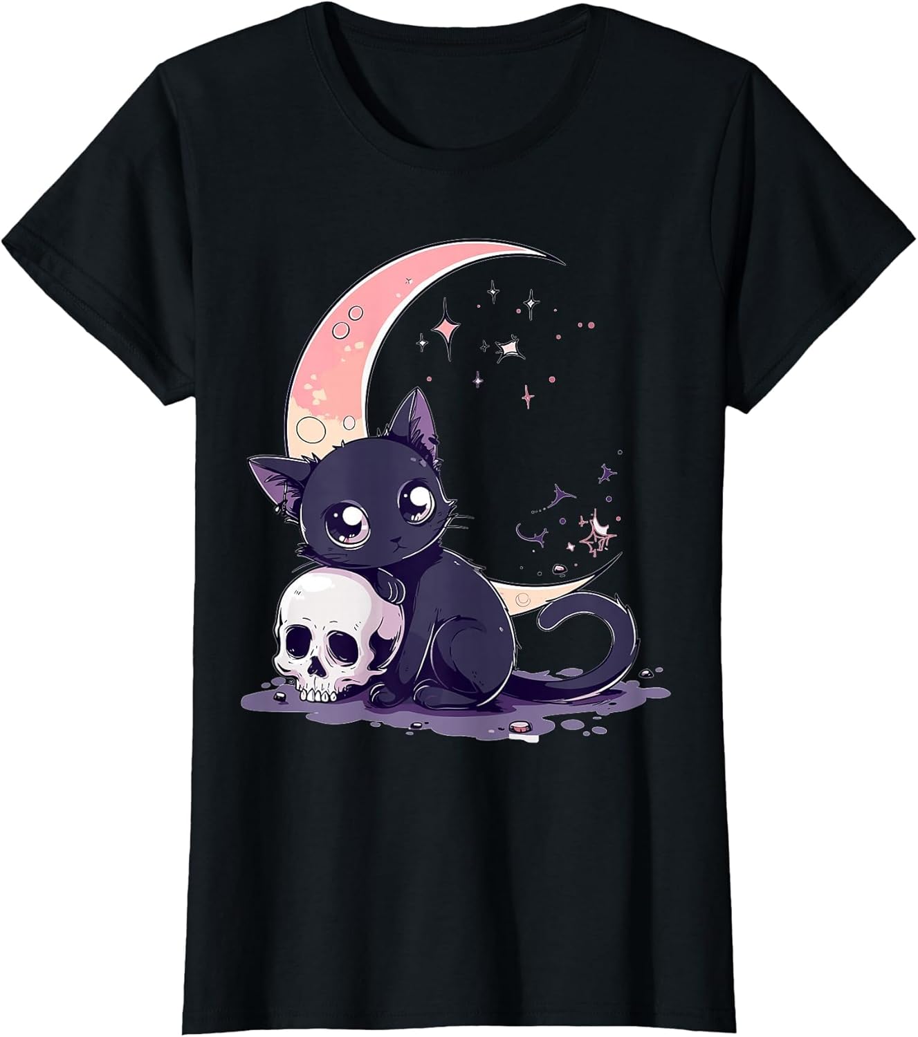 Goth Pastel Cute Creepy Kawaii Cat Kitten