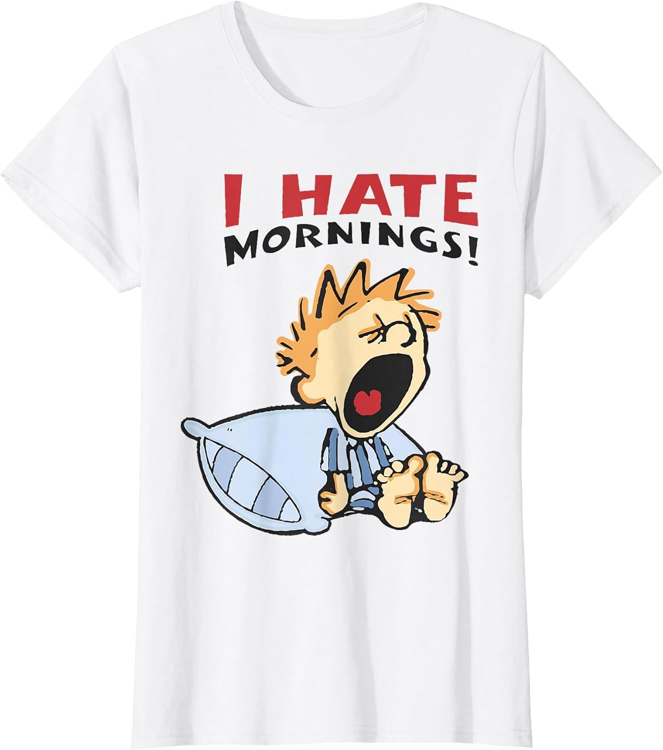 I Hate Mornings Funny Graphic Women Kids