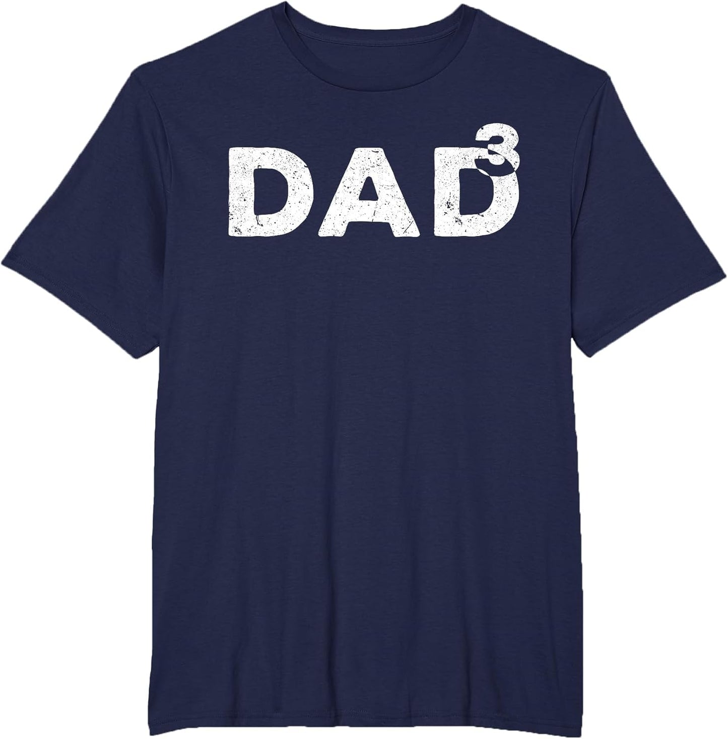Dad Cubed Shirt Men Dad of Three Fathers Day