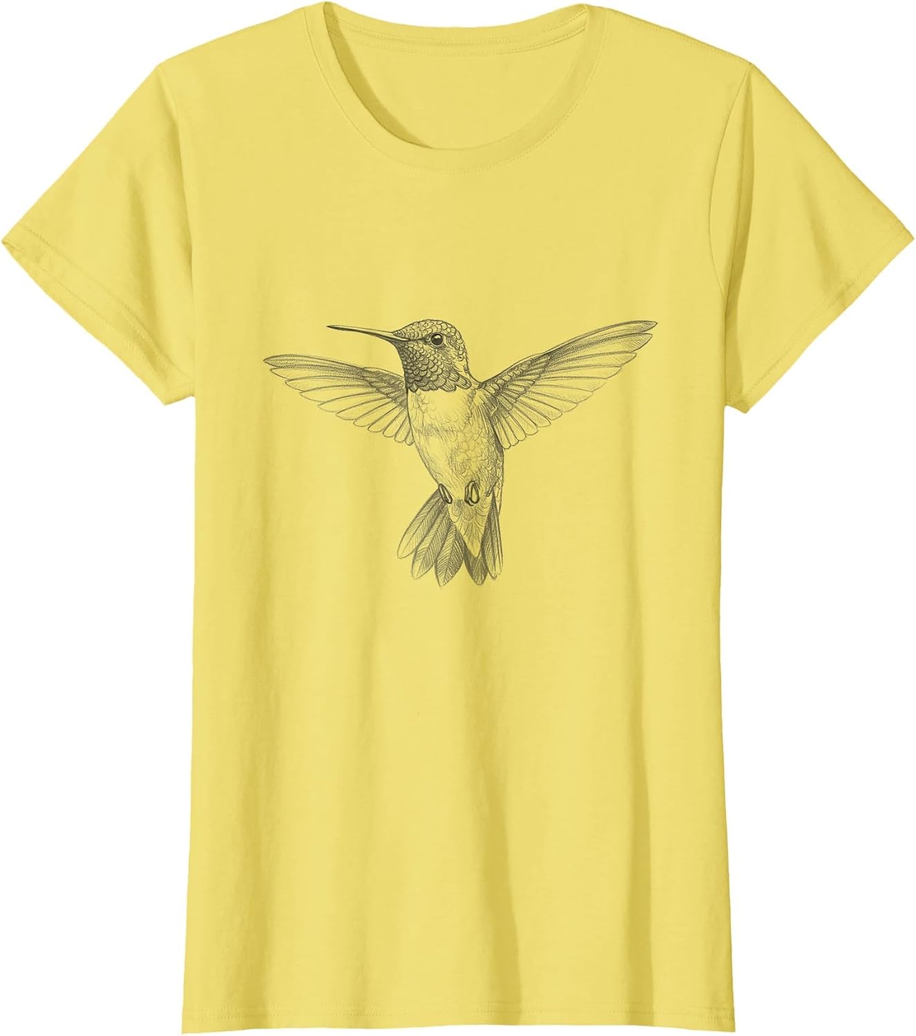 Vintage Hummingbird Drawing Art Design