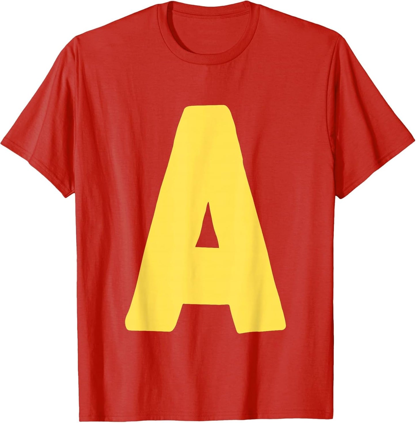 Letter A Big in Yellow