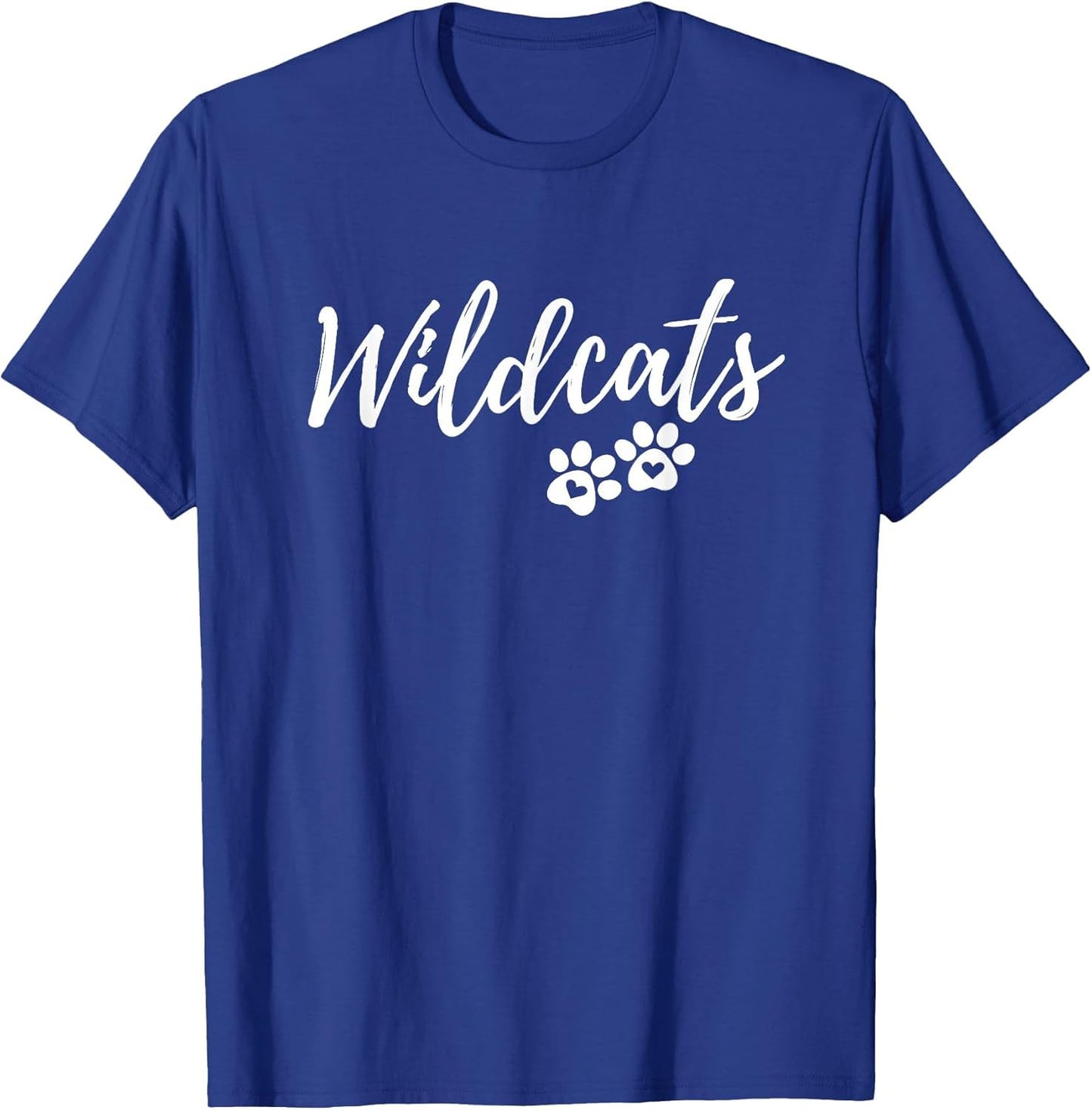 Wildcats - Fancy Script with Heart Paws