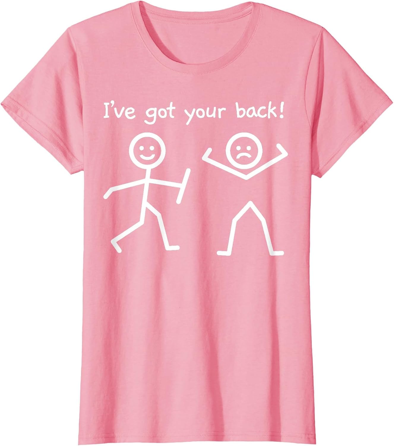 I've Got Your Back Funny Stick Figure Humor
