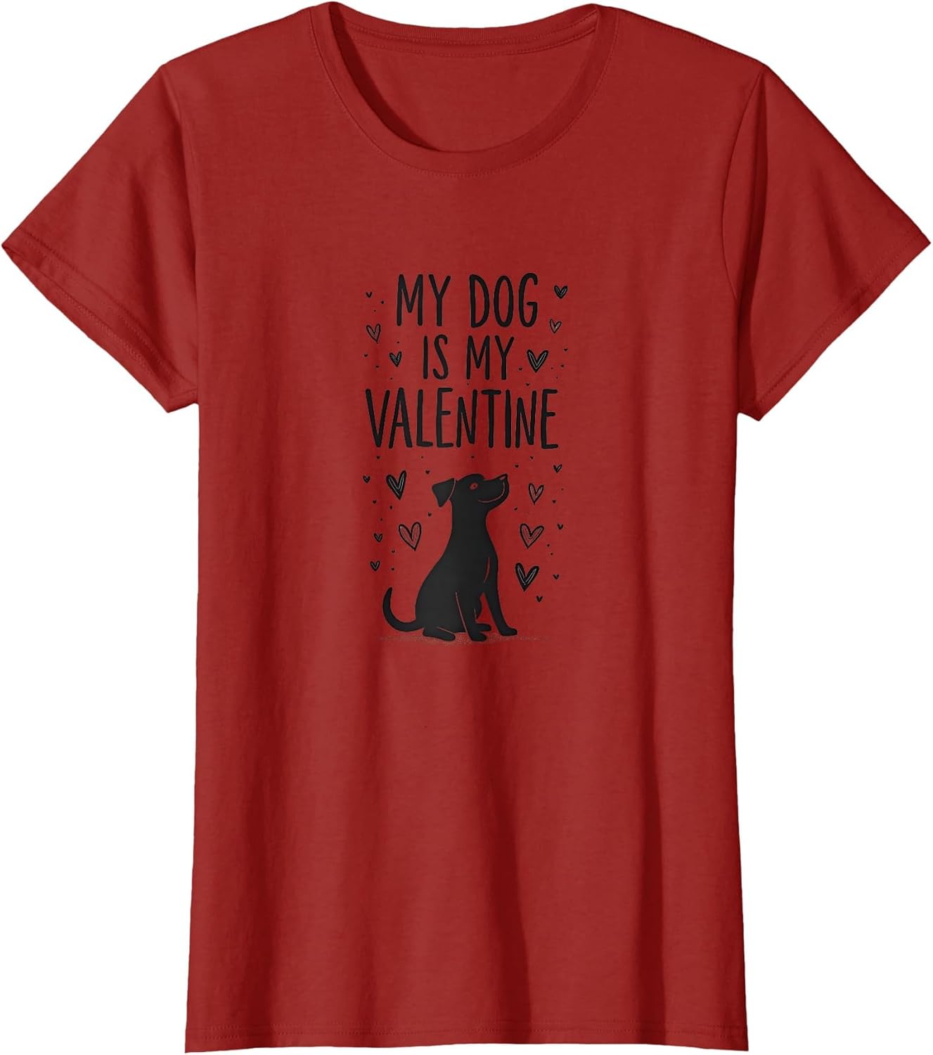 My Dog is My Valentine Pet Love Design