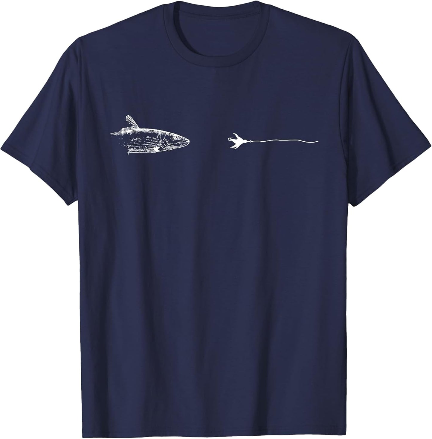 Graphic Fly Fishing Hook Line - Fish Bonefish