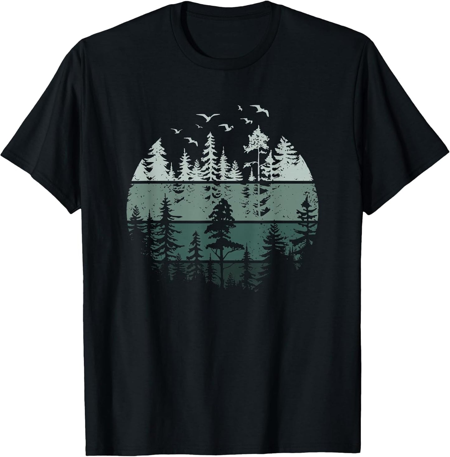 Vintage Forest Trees Wildlife Nature