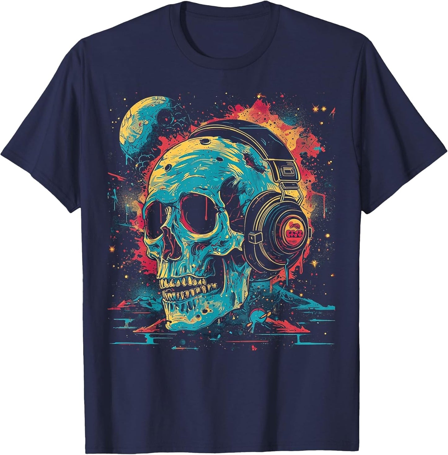 Cosmic Skull DJ | Men Women (S-6XL) | Graphic