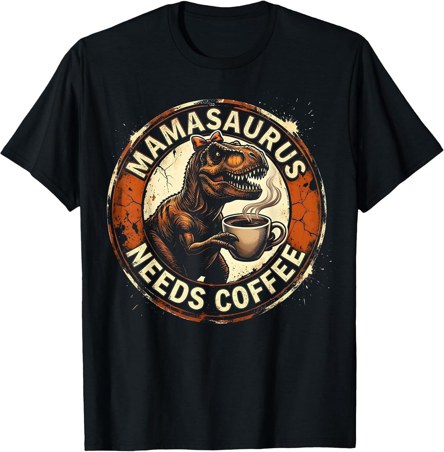 Mamasaurus Needs Coffee Dinosaur Mom Design