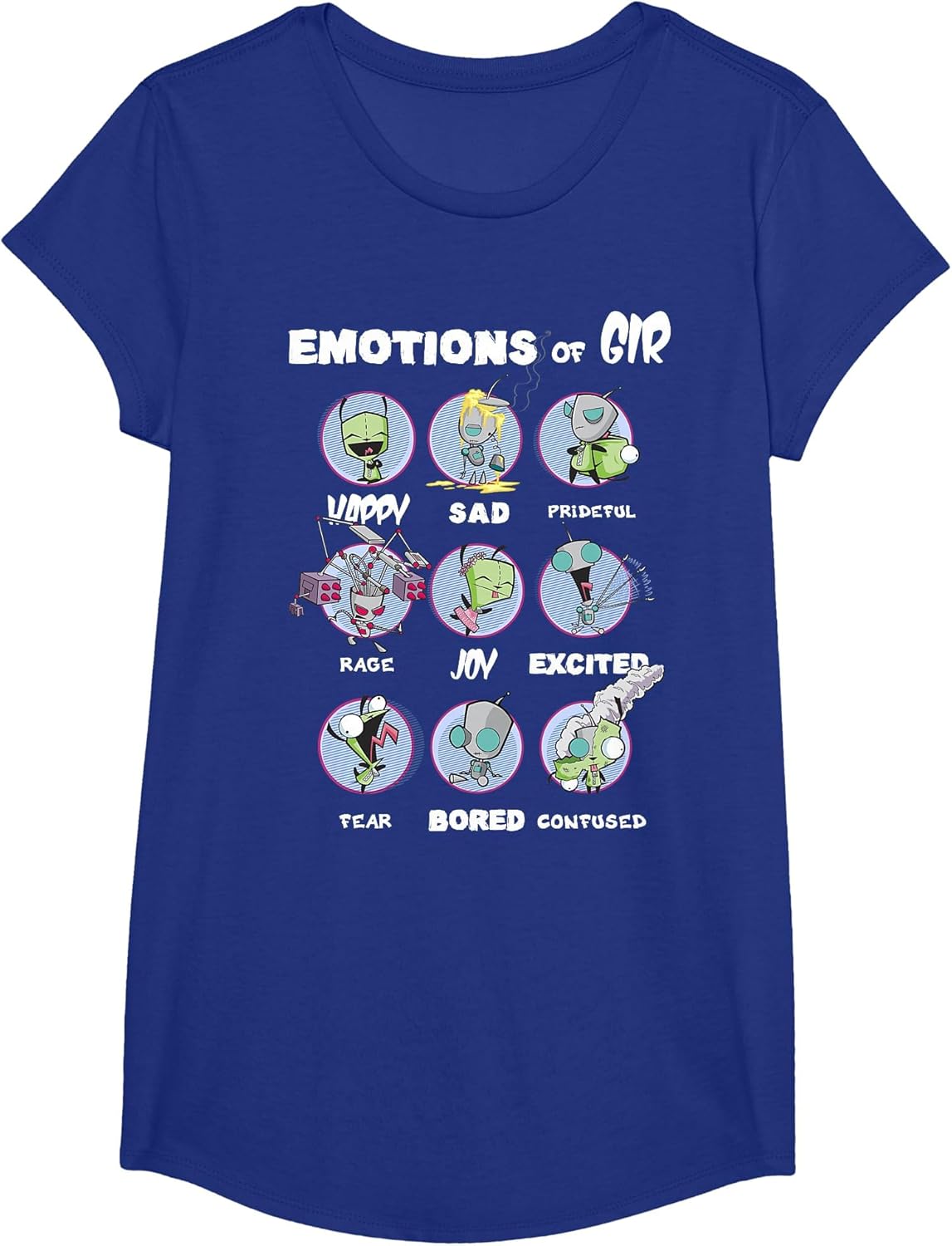 Invader Zim Emotions of Gir Circle Portraits