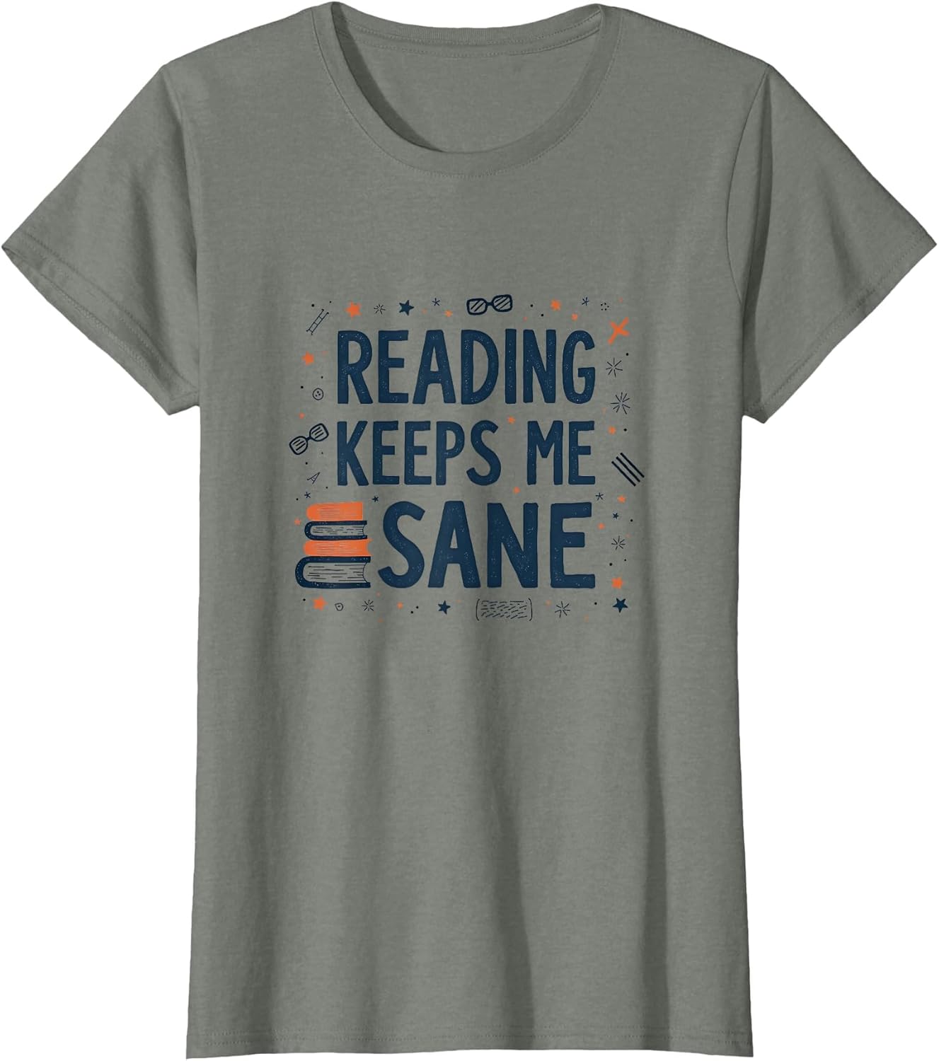 Reading Keeps Me Sane Book Lover Design