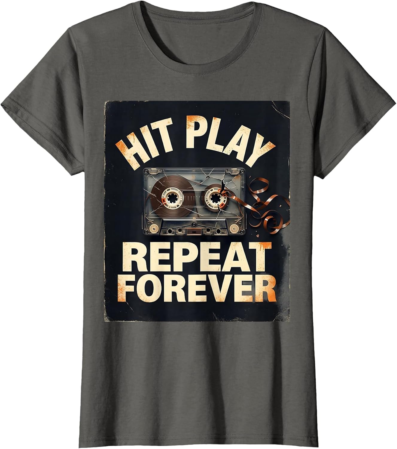 Hit Play Repeat Forever Music Lover Design