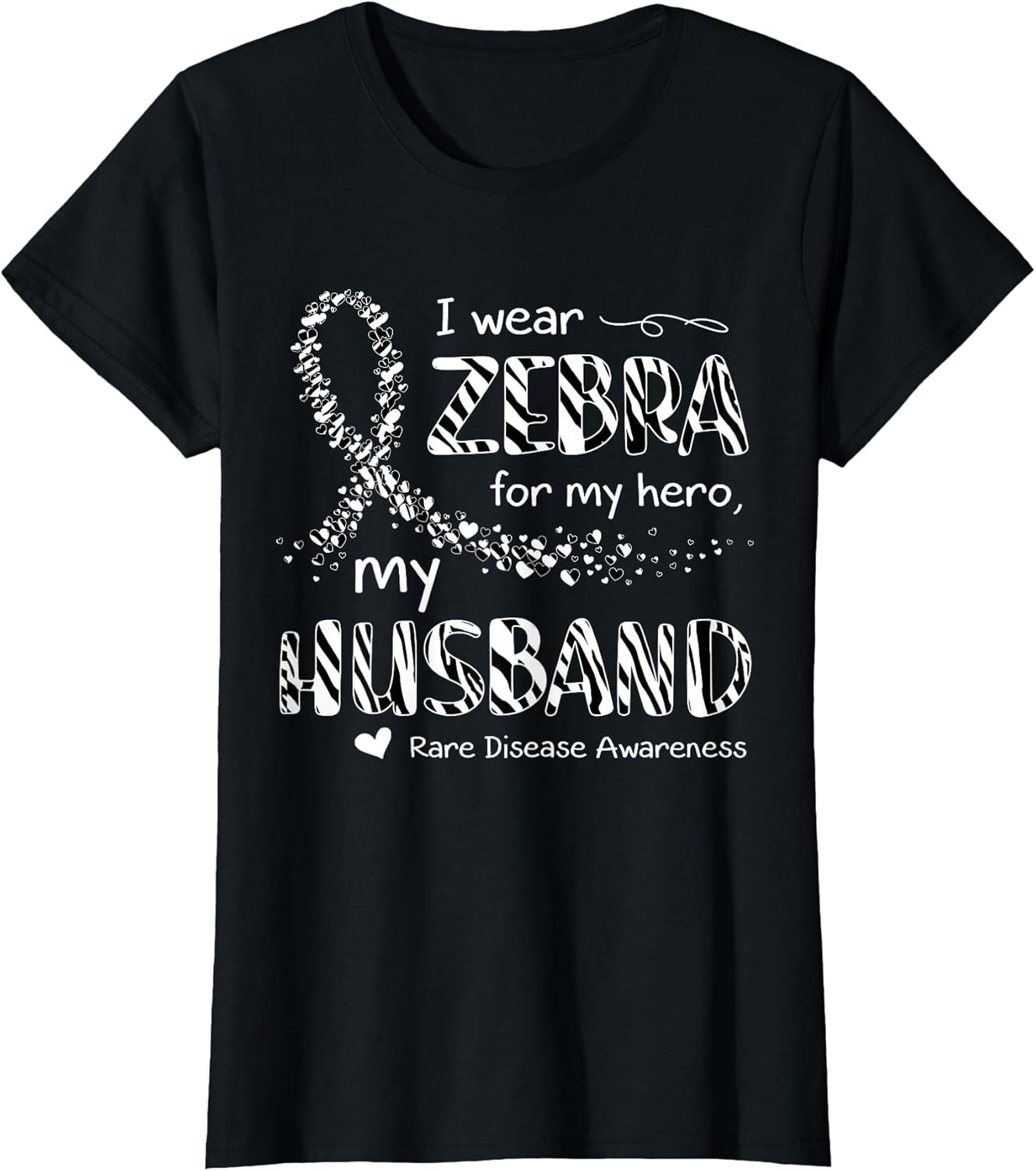 I Wear Zebra for Husband Rare Disease Awareness