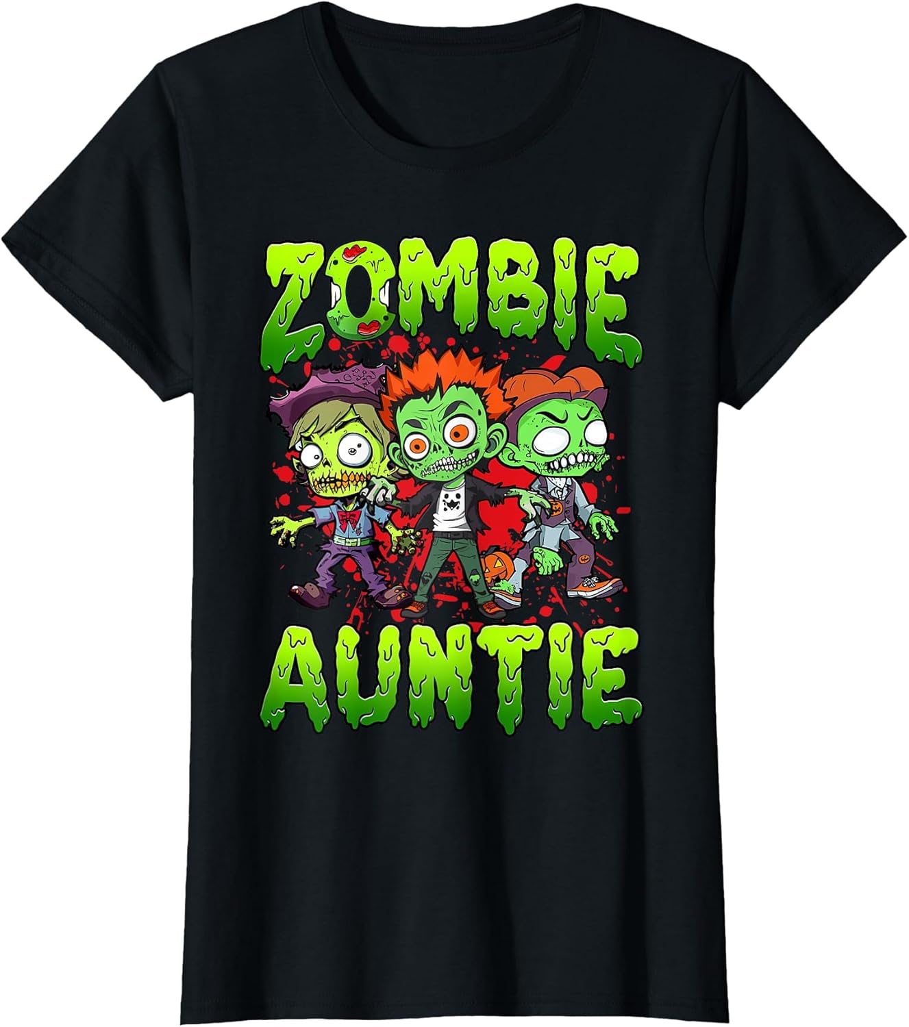Zombie Auntie Halloween Costume Family Matching