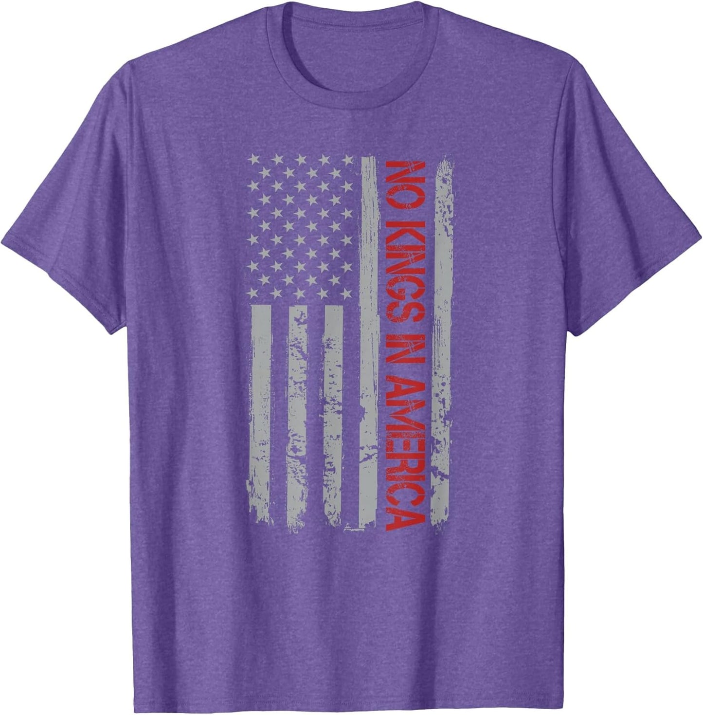 No Kings in America US Flag Vintage