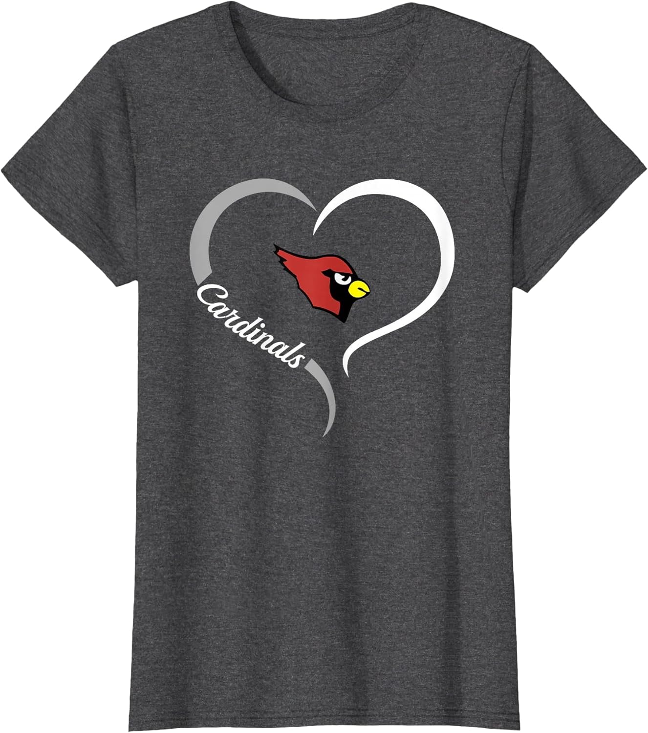 Mentor Cardinals Logo Half Heart Slogan HS