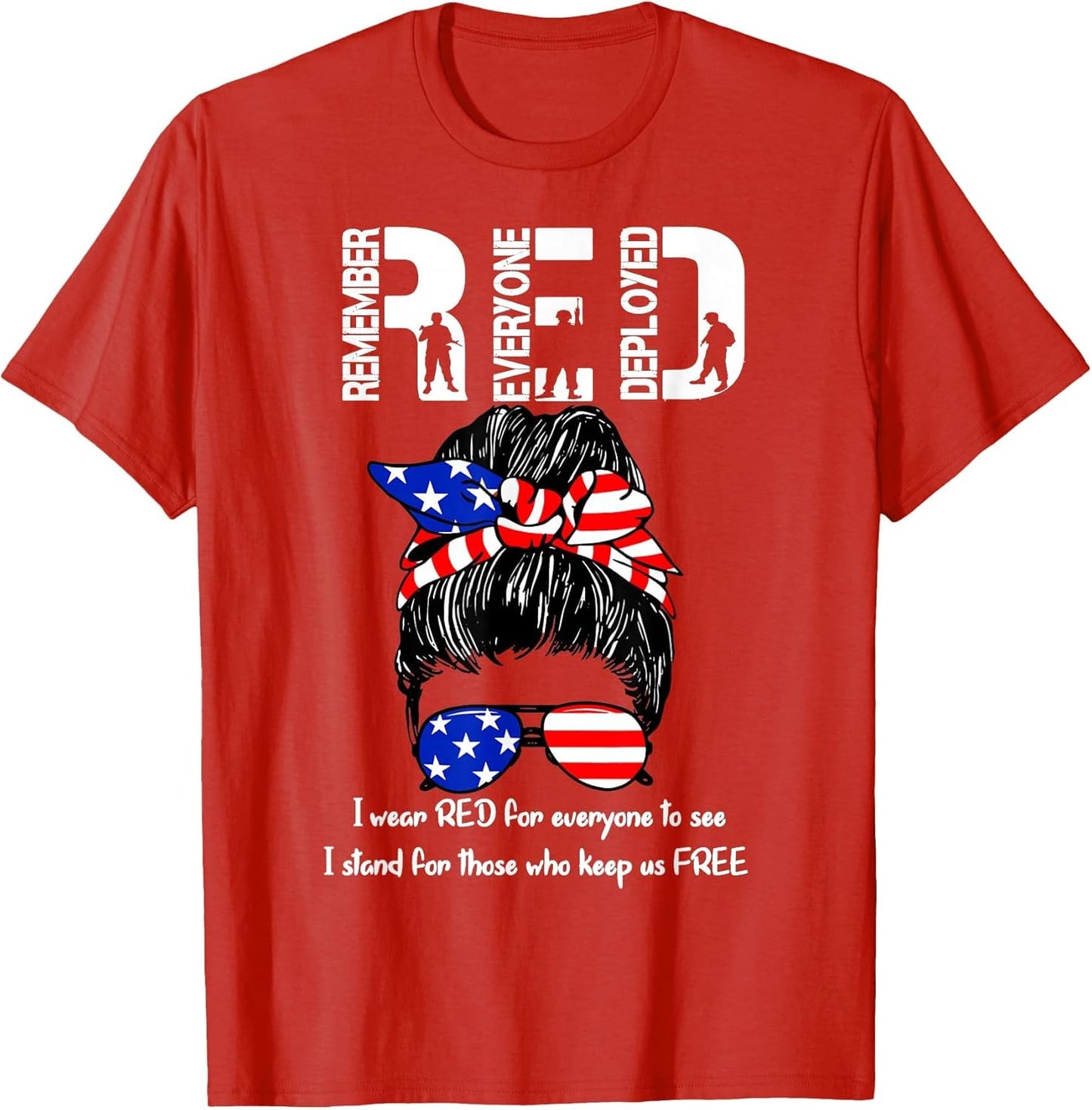 On Friday We Wear Red Military Support Troops