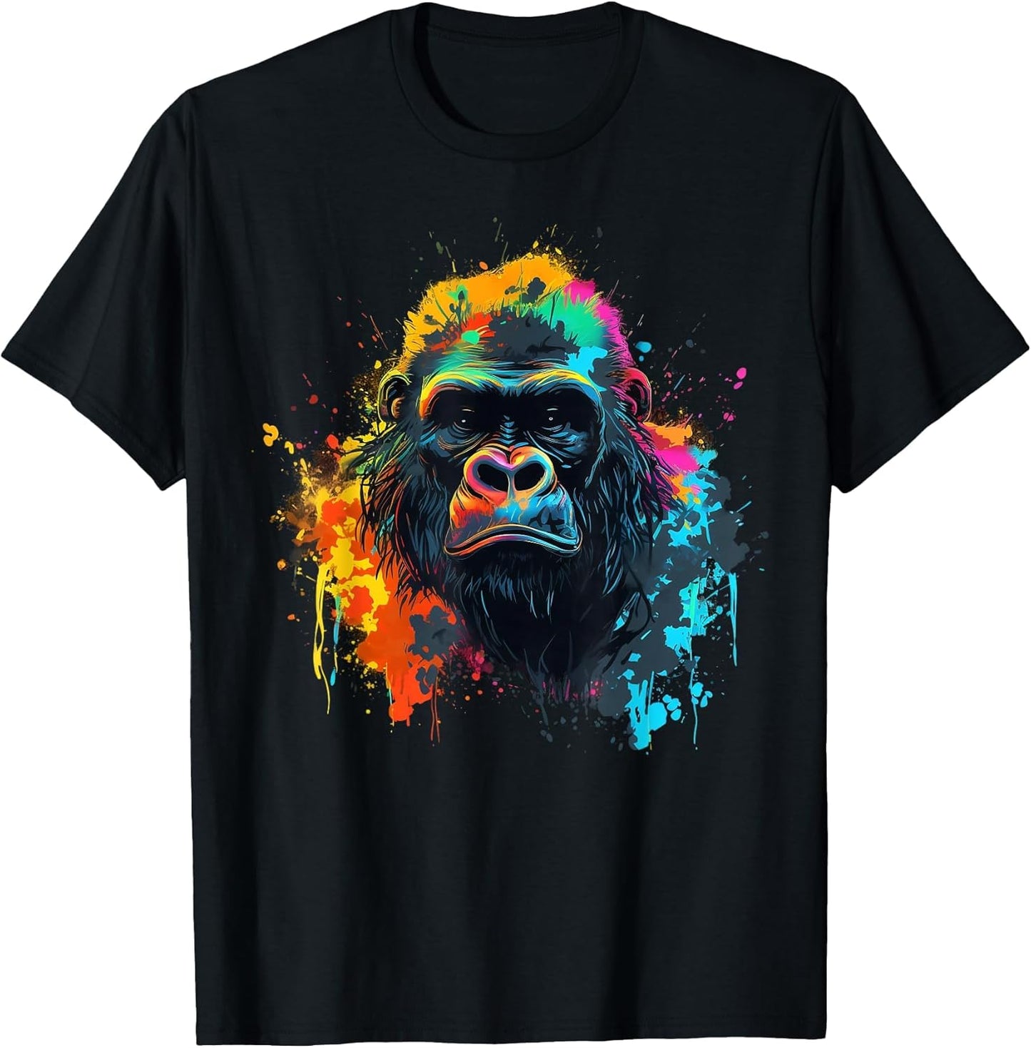 Cool Gorilla on Colorful Painted Gorilla