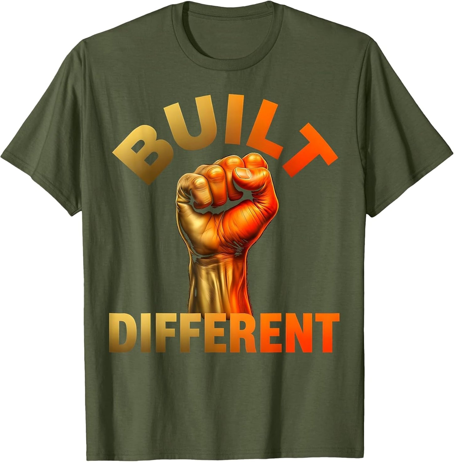 Built Different Bold Sports Graphic Design