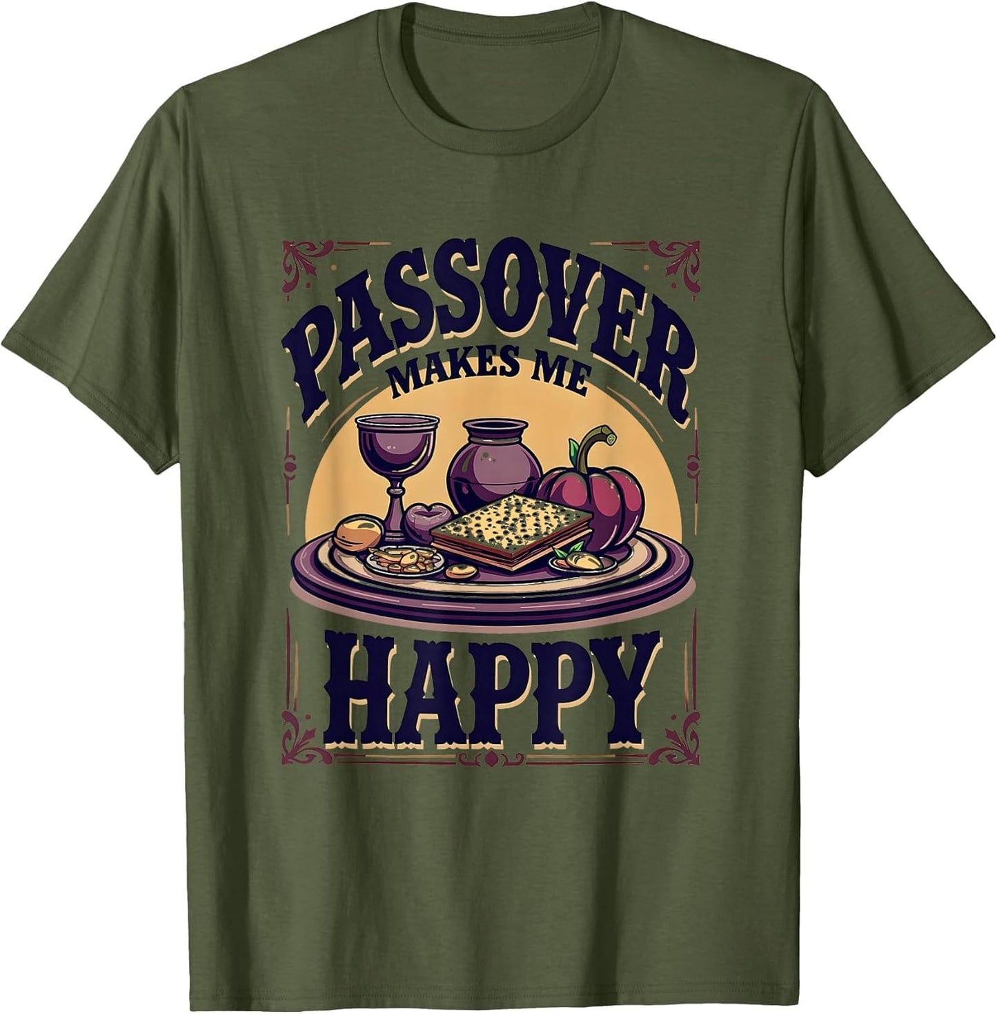 Passover Makes Me Happy Jewish Holiday Design