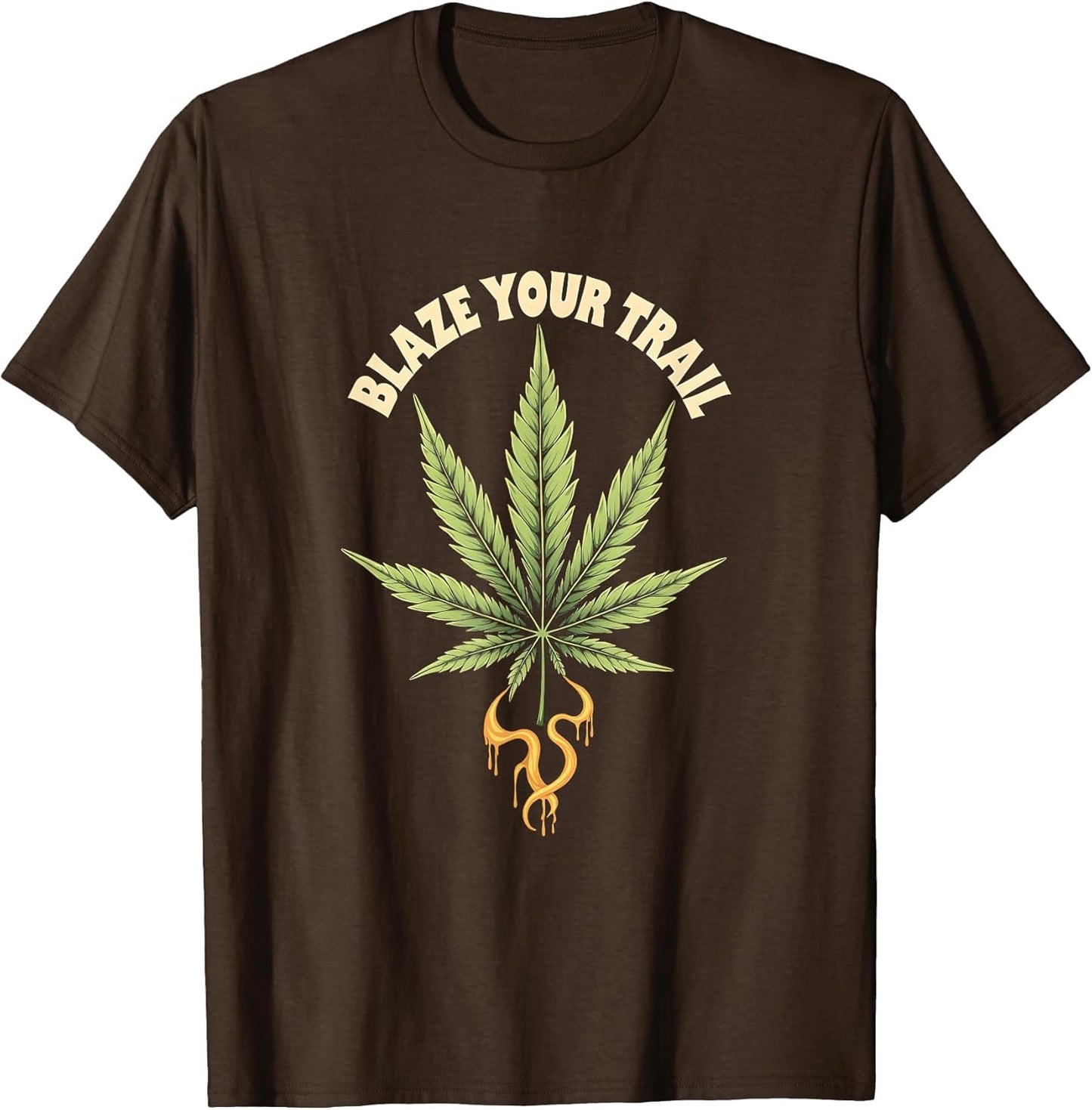 Blaze Your Trail Marijuana Leaf Graphic Design