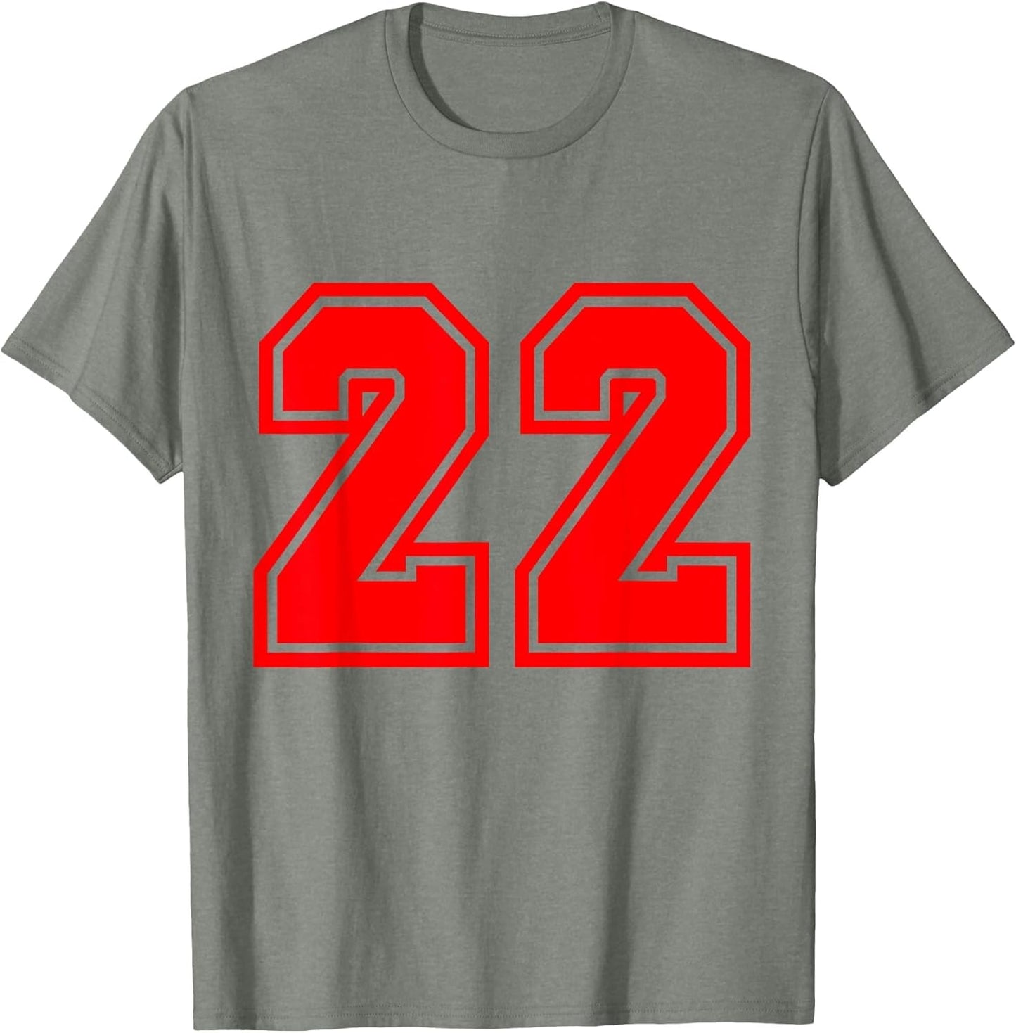 Number #22 Red Varsity Favorite Number