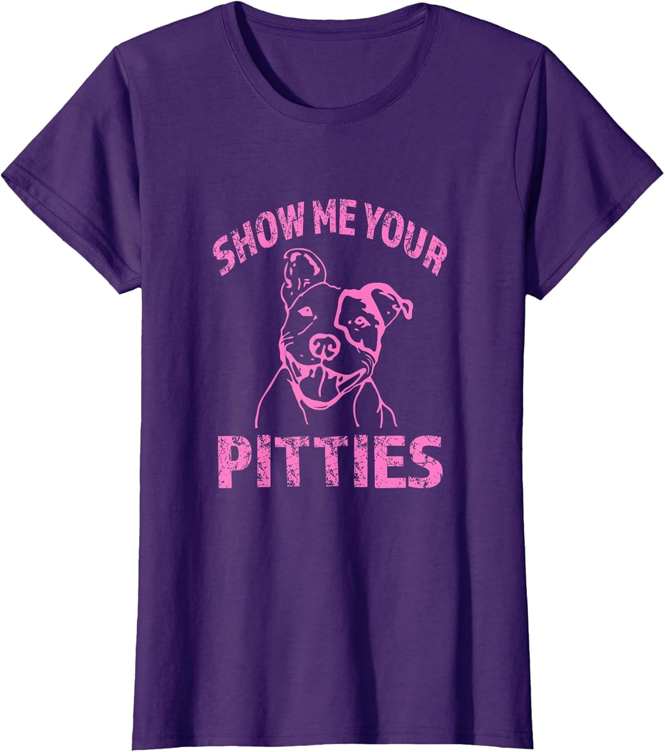 Funny Show Me Your Pitties - Shirt -Pink