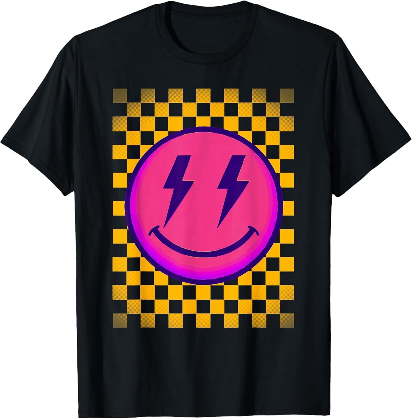 Cute Smile Face Checker Board Happy Vibe