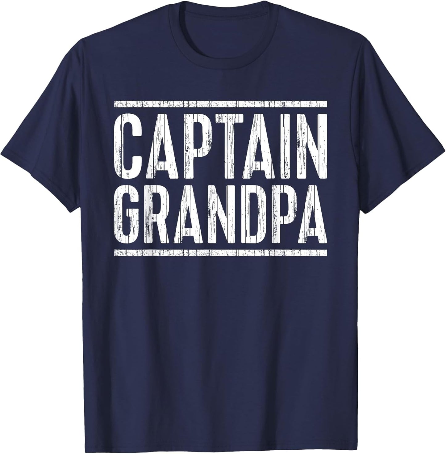 Captain Grandpa Shirt Men Fathers Day Boating