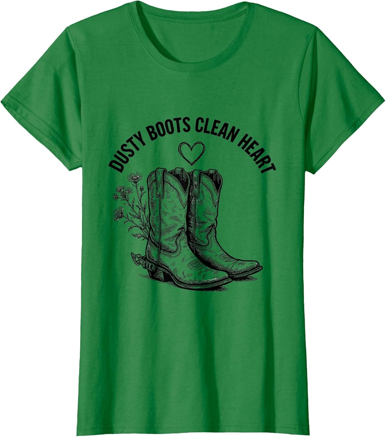 Dusty Boots Clean Heart Western Country Design