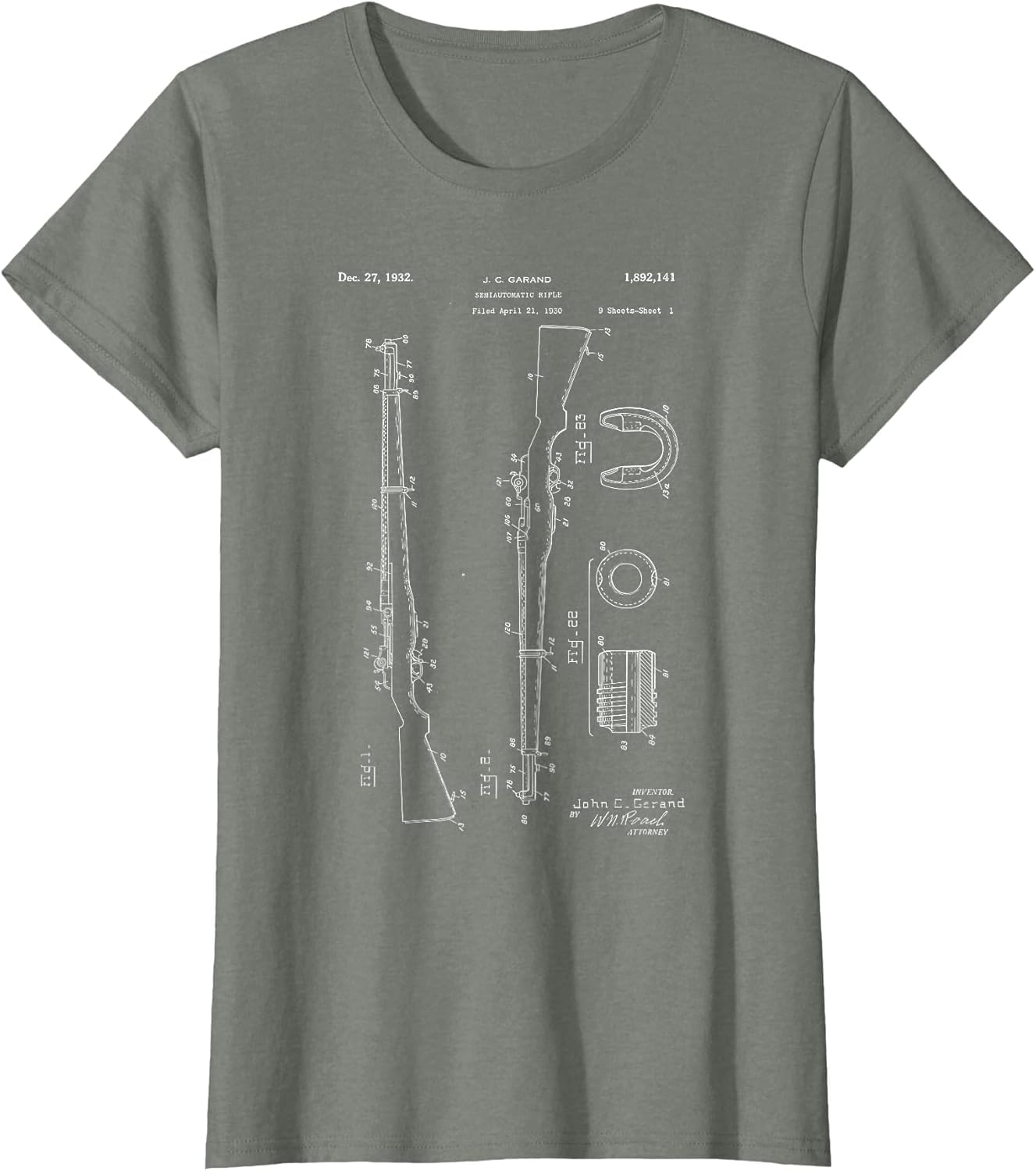 M1 Rifle Garand .30 Cal Blueprints Vintage 1932