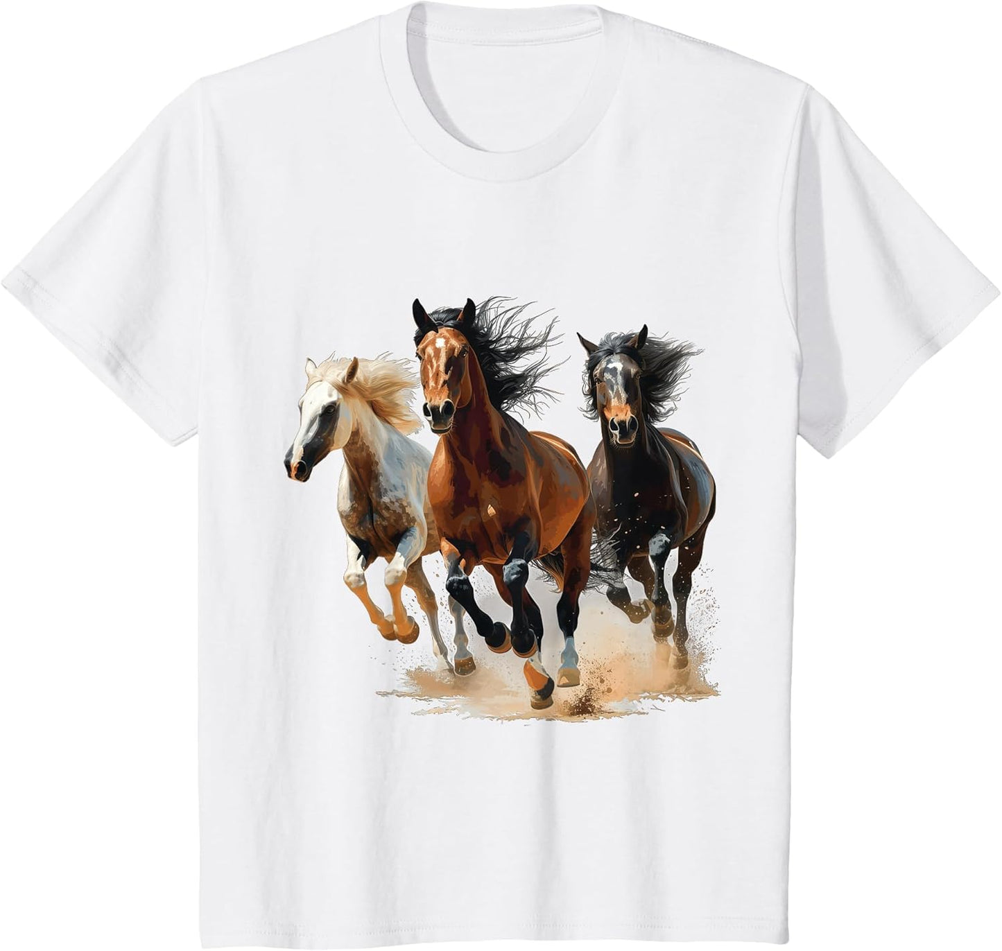 Vintage Horses Lover Graphic Women Boys Girls