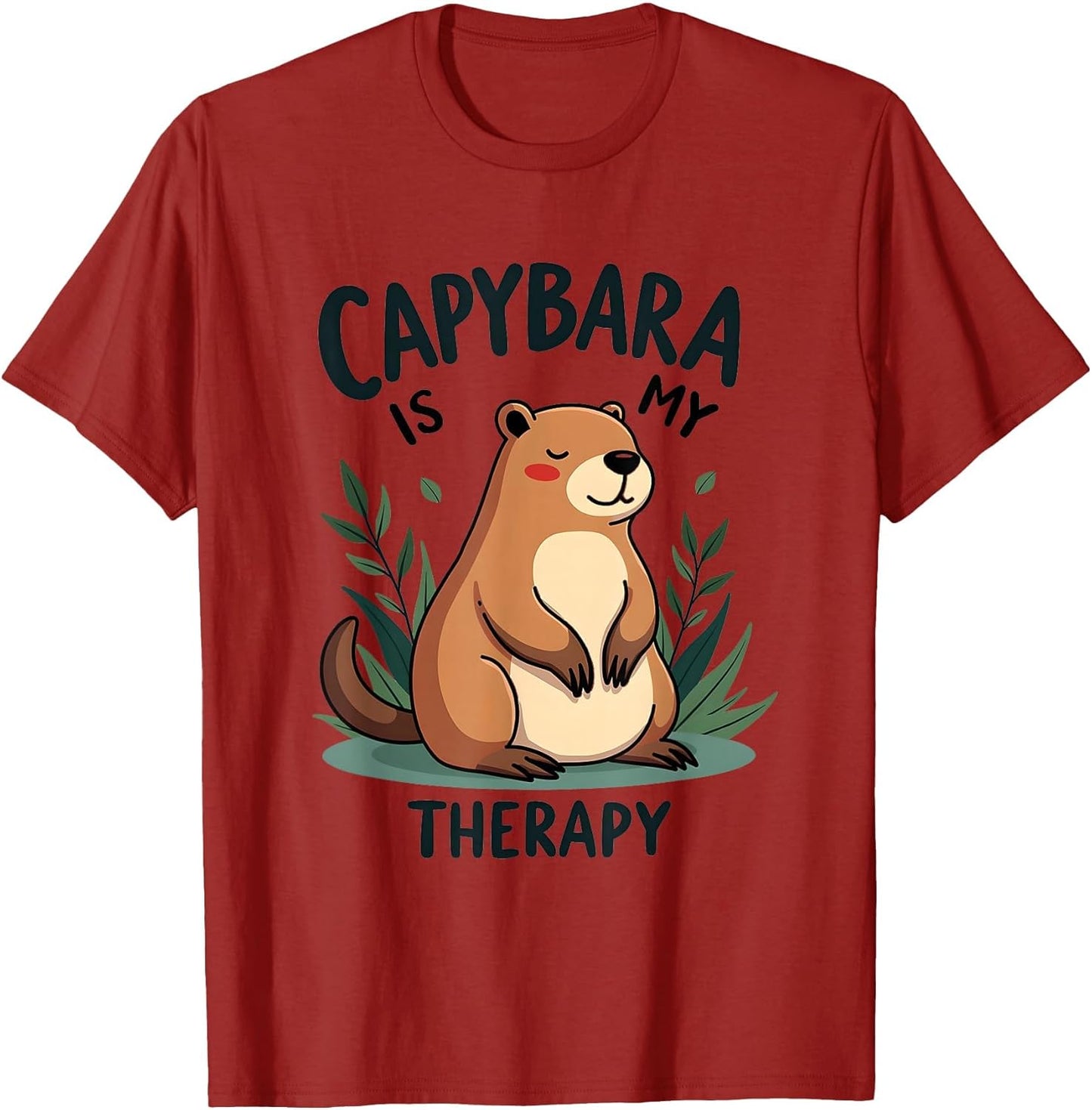 Capybara Is My Therapy Animal Lover Design
