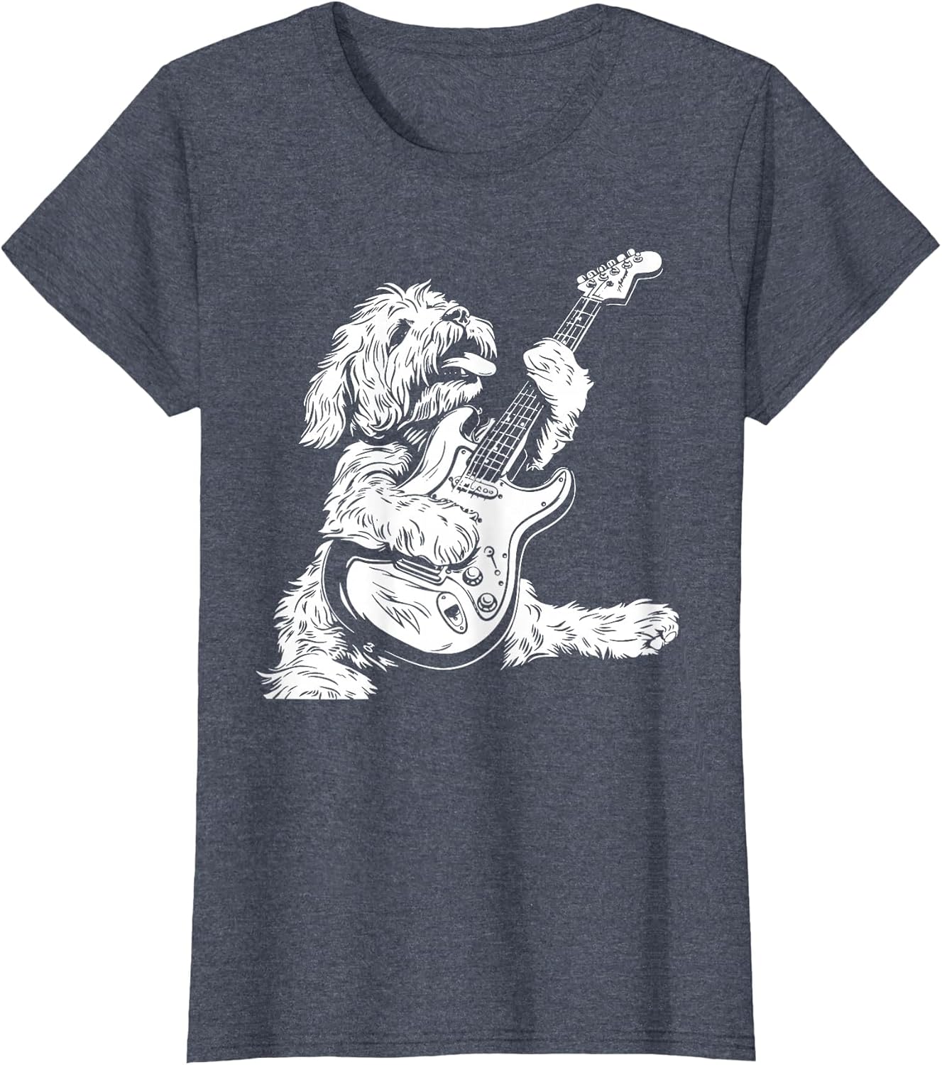 Dog Guitarist Guitar - Cockapoo Dad Mom