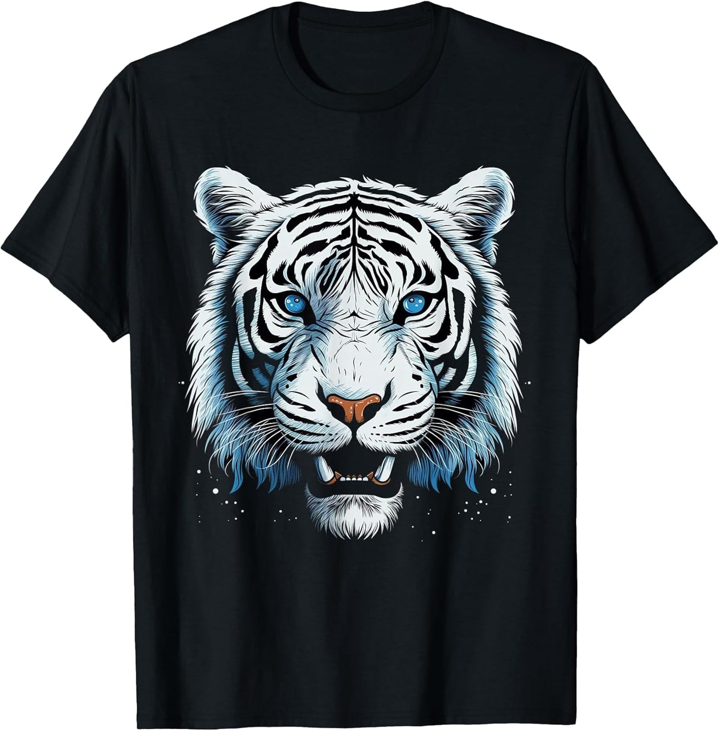 White Tiger Blue Eyes Wild Cat Animal