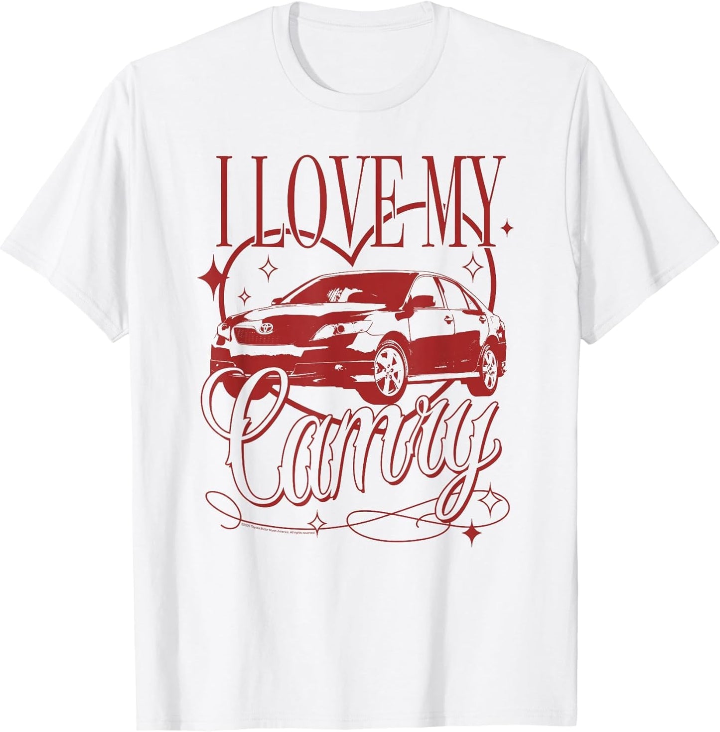 Toyota I Love My Camry Vintage Heart Portrait