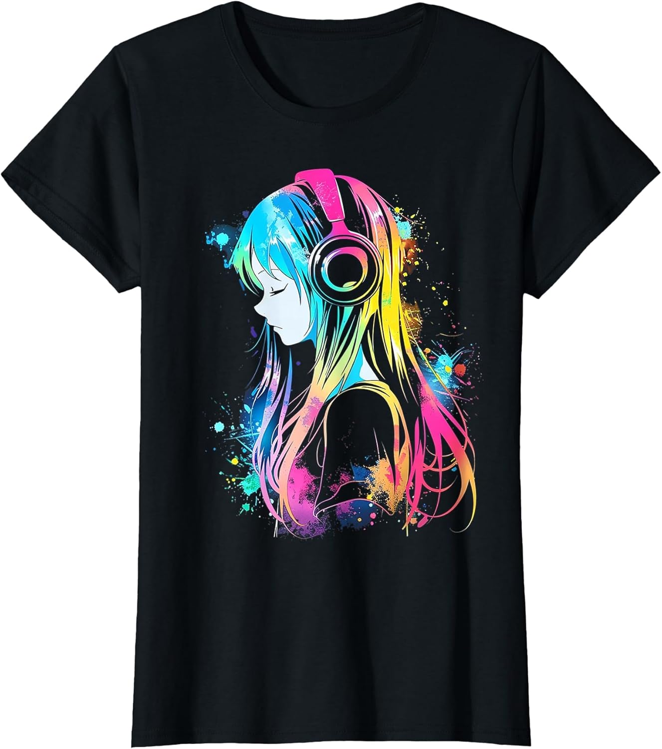Anime Manga Graphic Headphone Art Anime