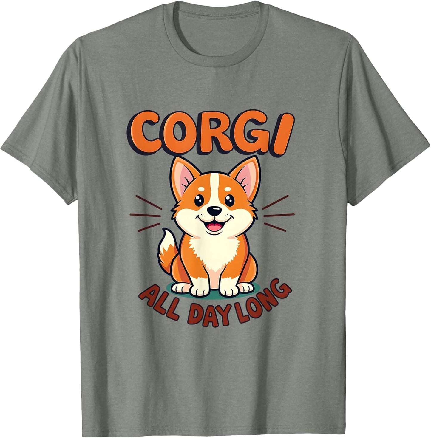 Corgi All Day Long Adorable Dog Design