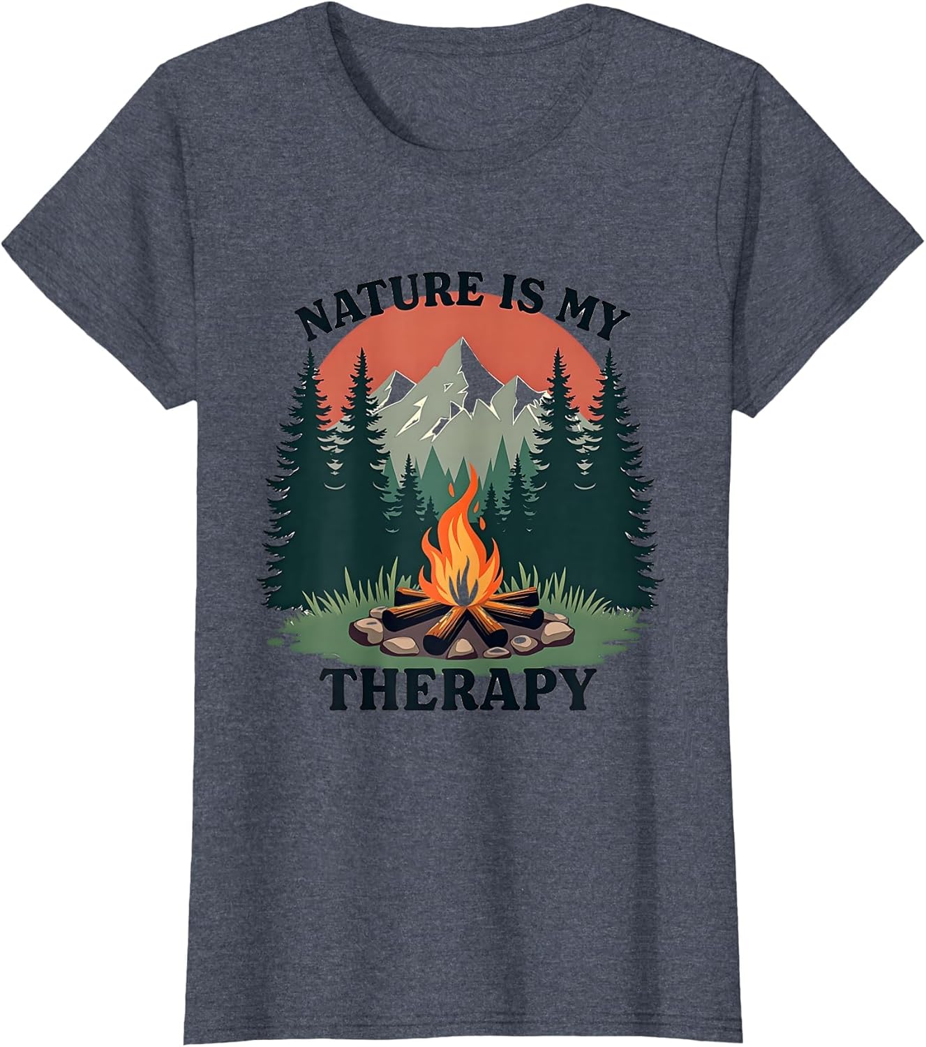 Nature Is My Therapy Women's Camping Design