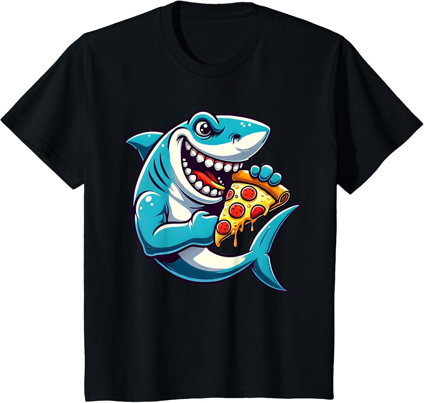 Shark Eating Pizza Kids Fast Food Pizza