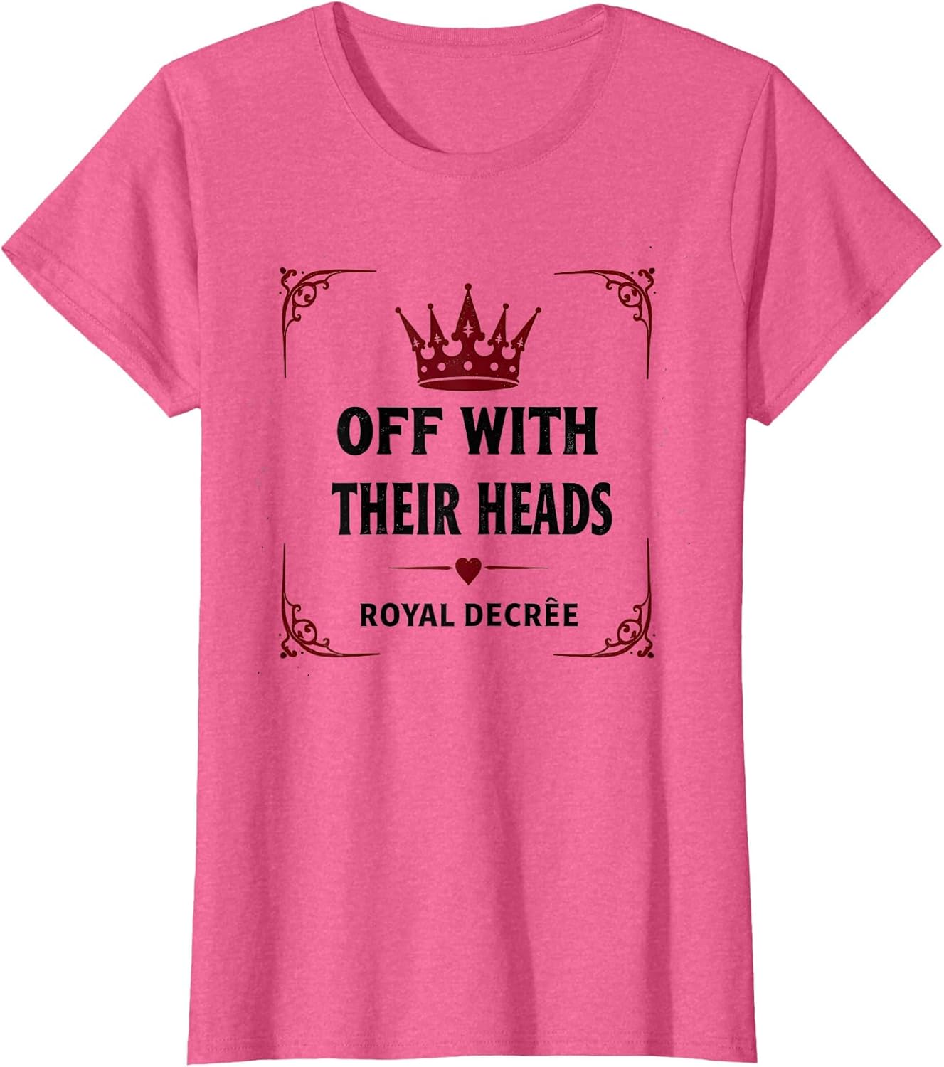 Queen of Hearts Off With Their Heads Design