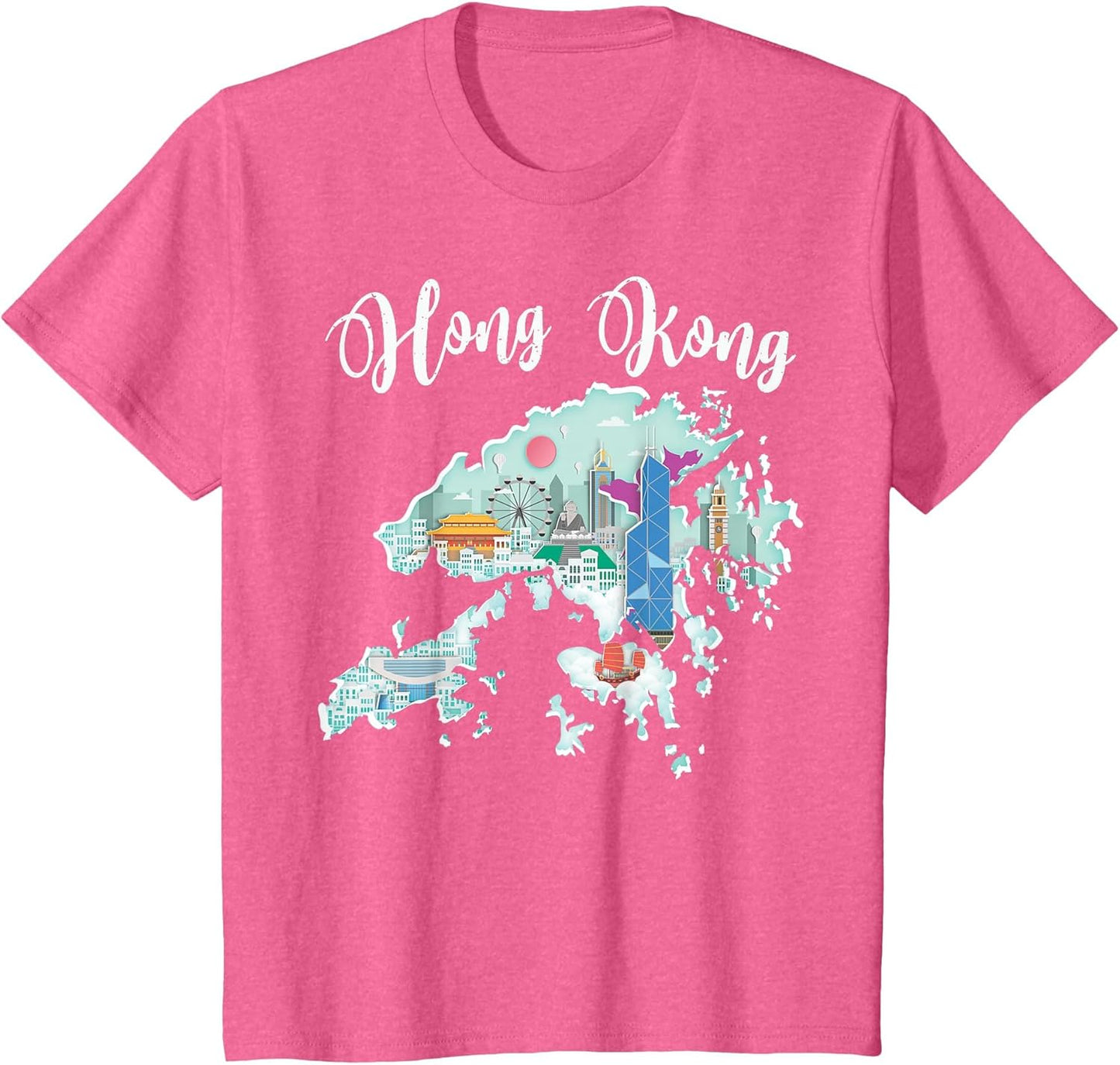 Hong Kong T Shirt : HK Flag Souvenir Gift