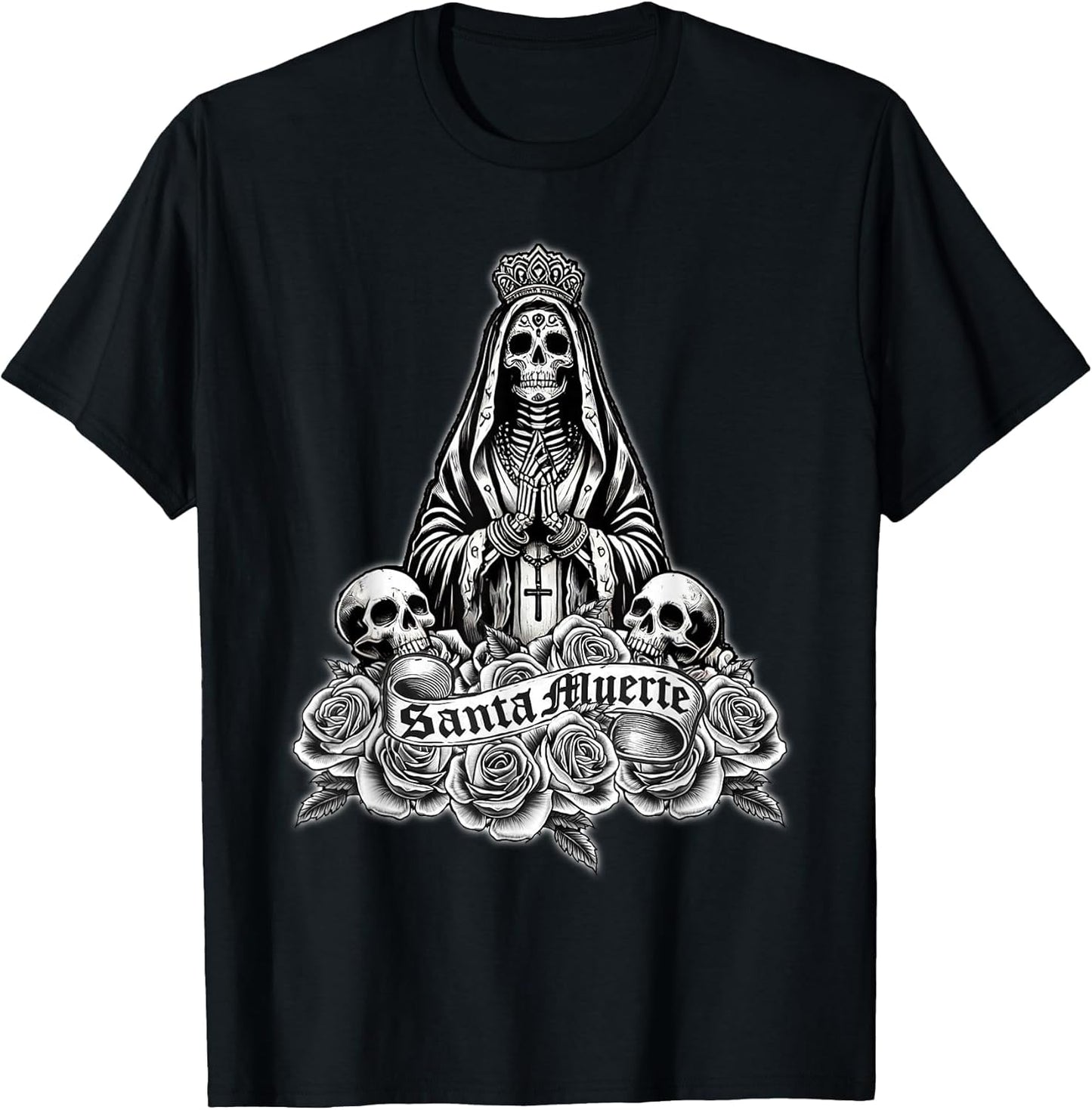 Santa Muerte Mexican Floral Saint Death