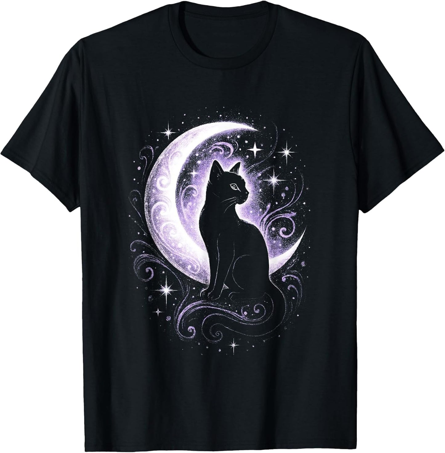 Witchy Moon Cat Witch Aesthetic Pastel Goth