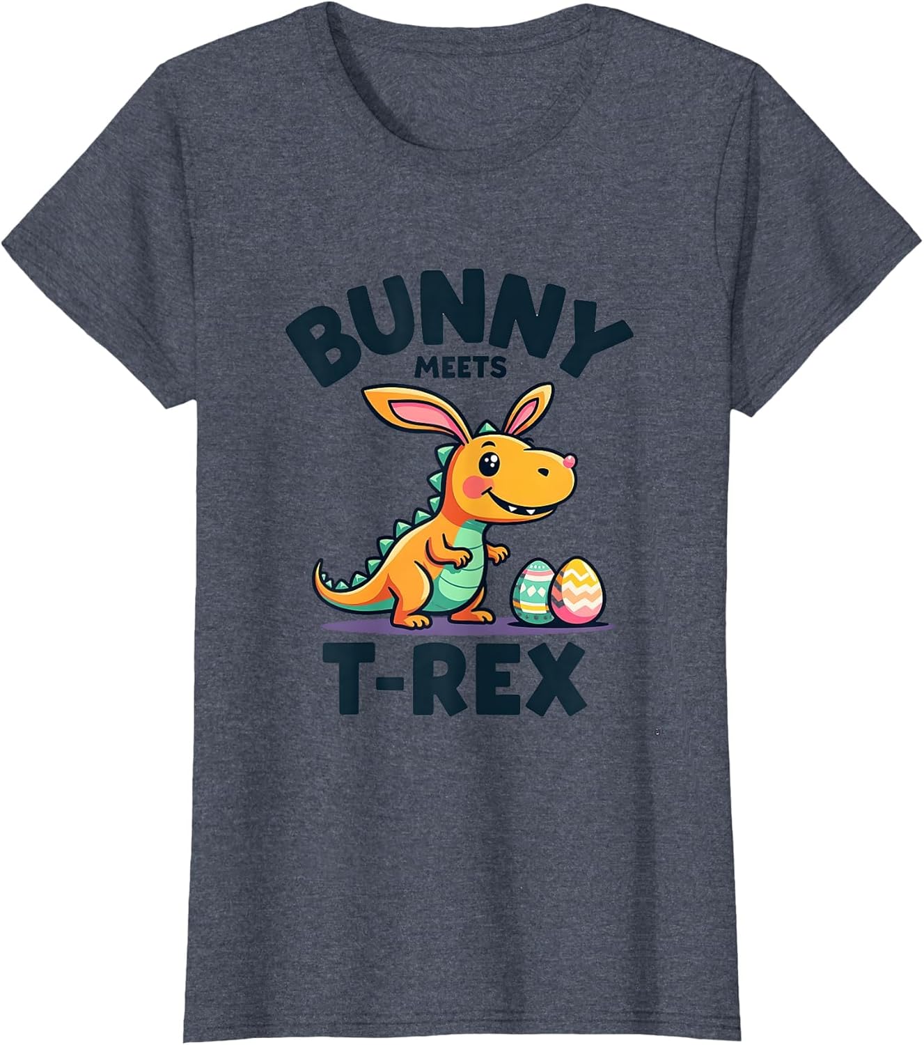 Bunny Meets T-Rex Dinosaur Easter Design