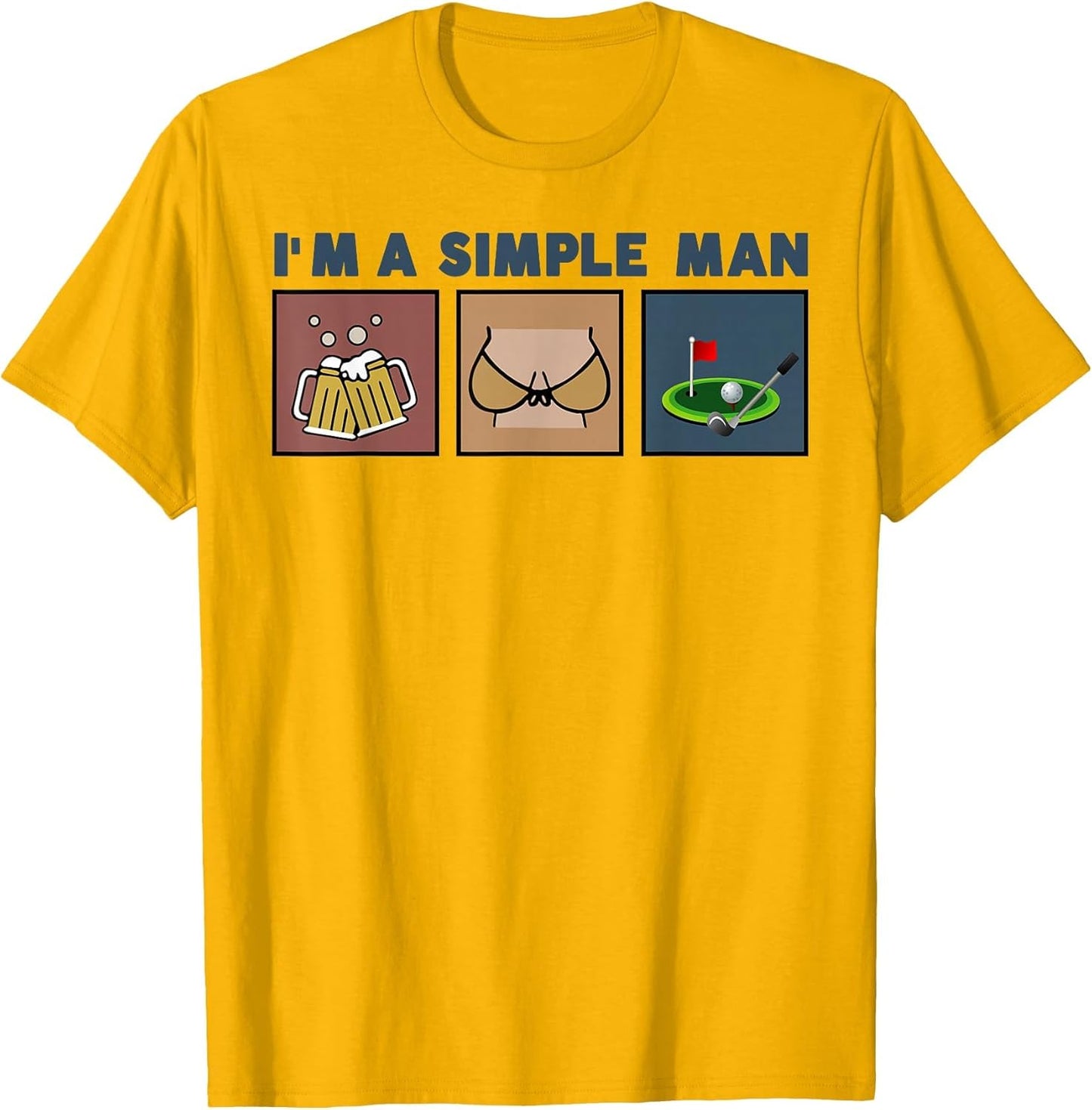 I'm A Simple Man Beer Boobs Golf