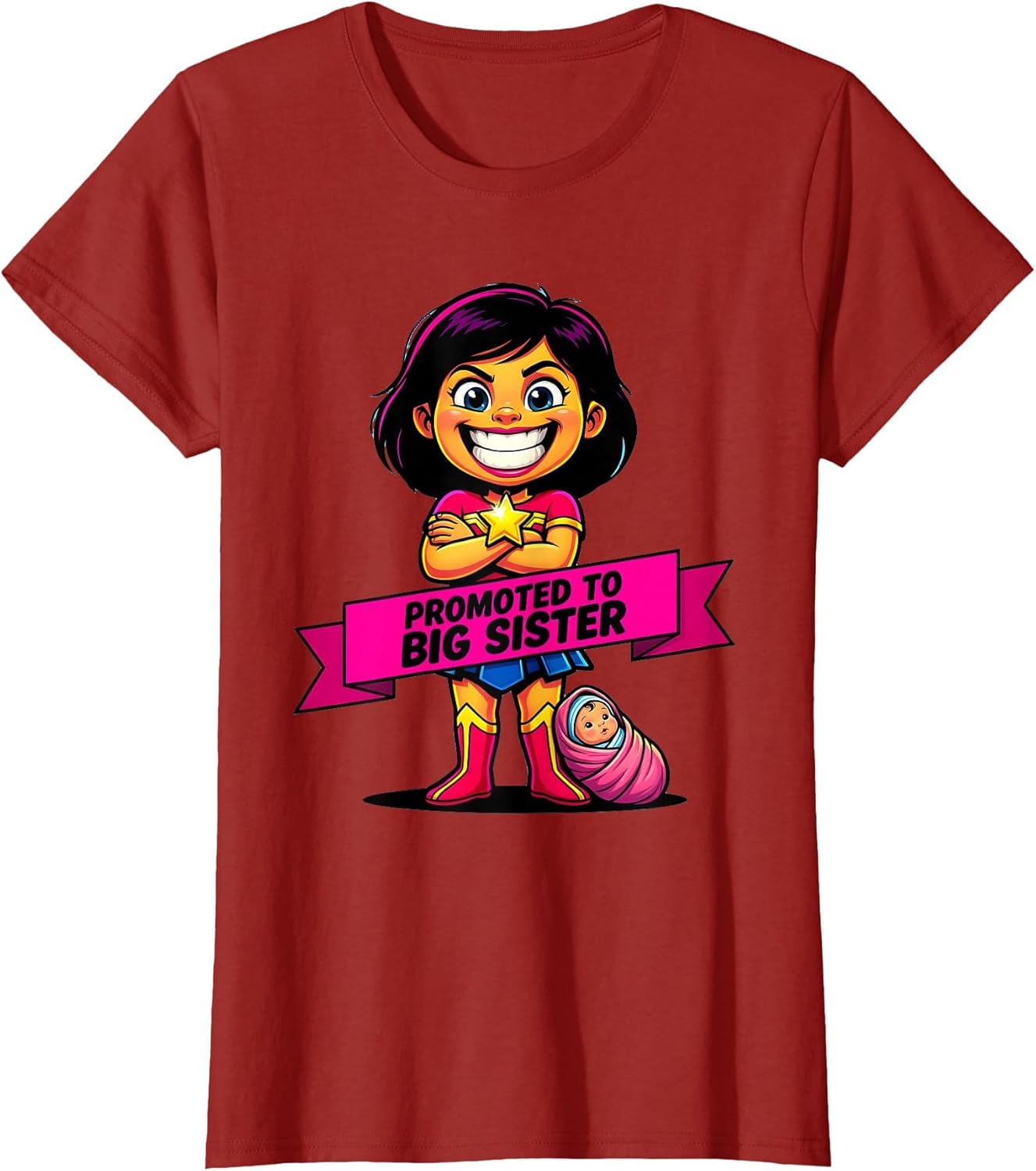Promoted to Big Sister Announcement Design
