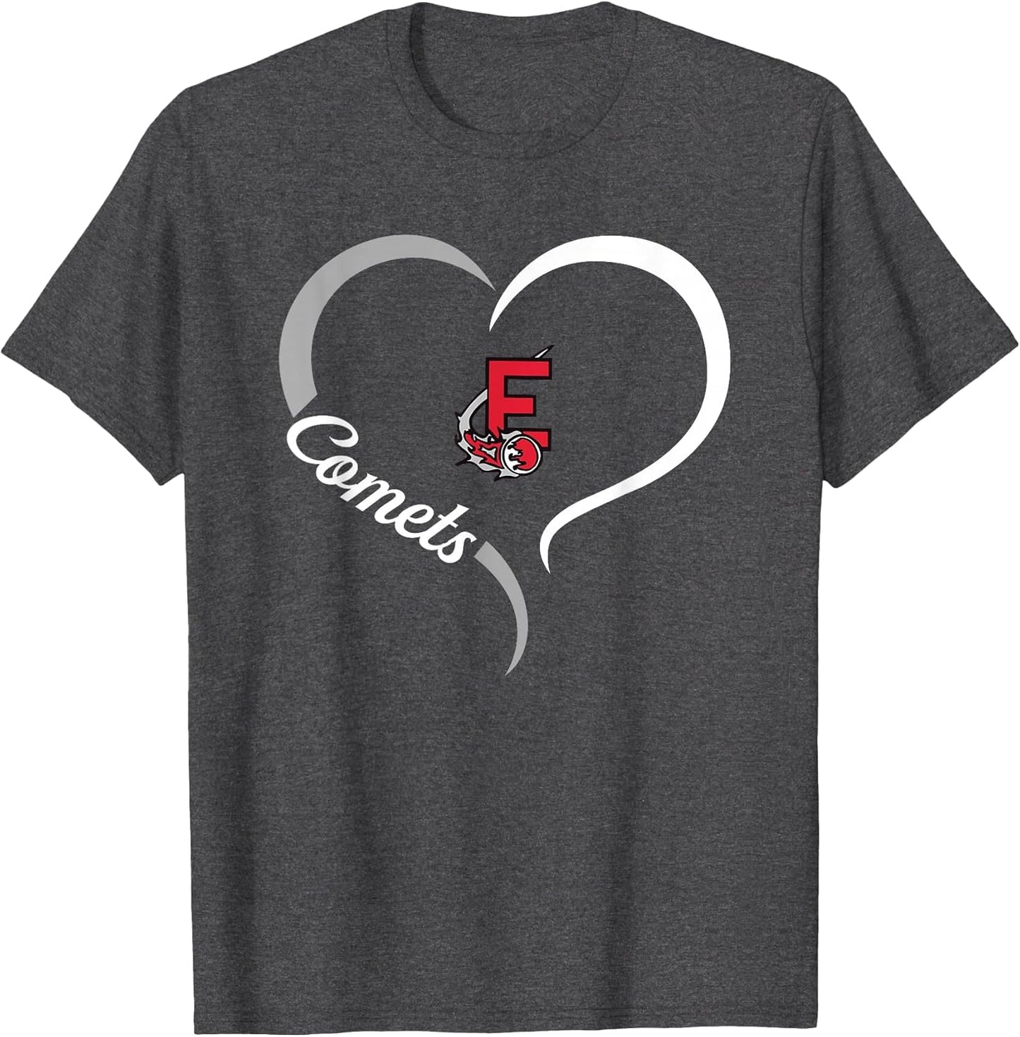 Elgin Comets Logo Half Heart Slogan HS