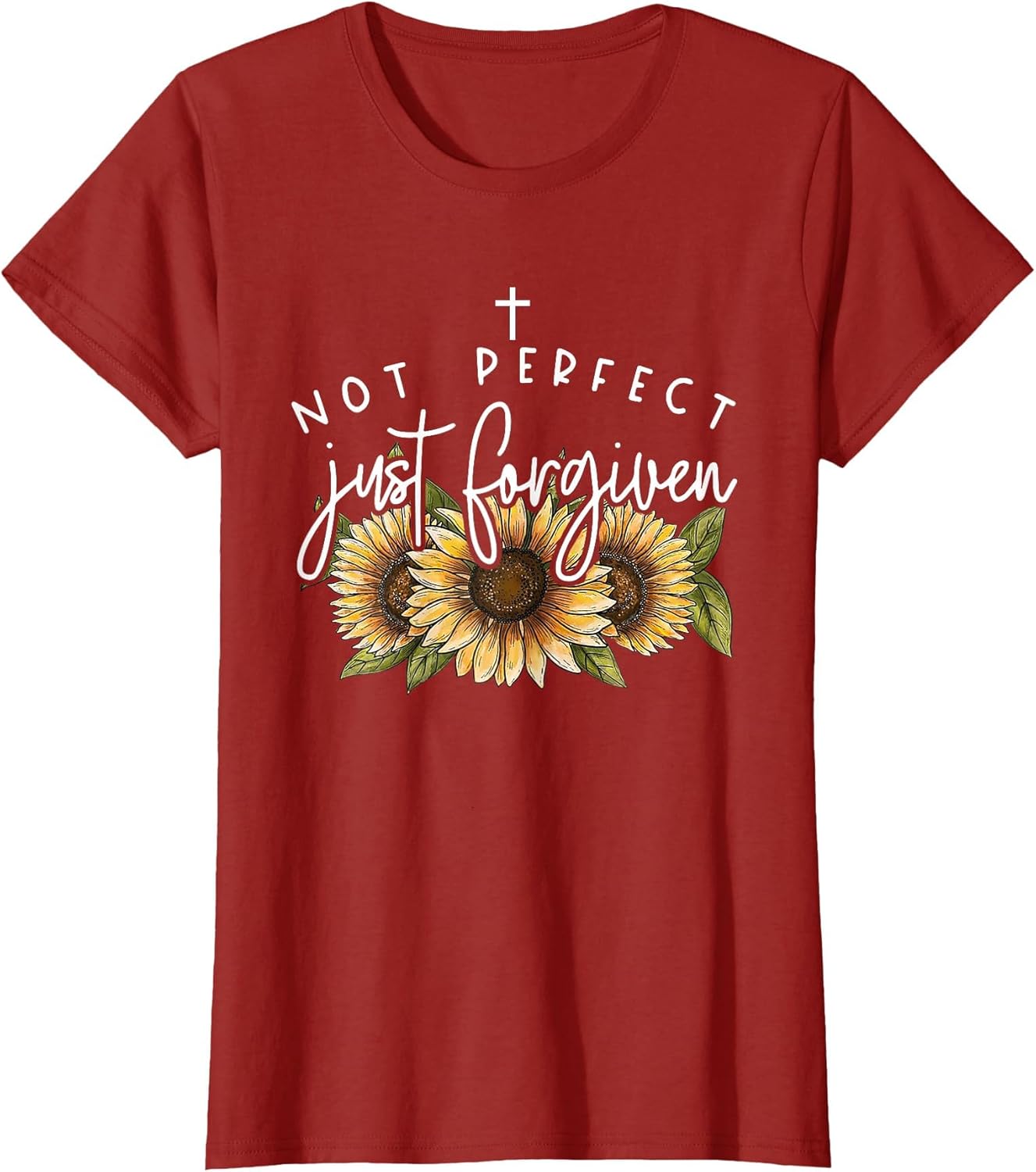 Not Perfect Just Forgiven Sunflower